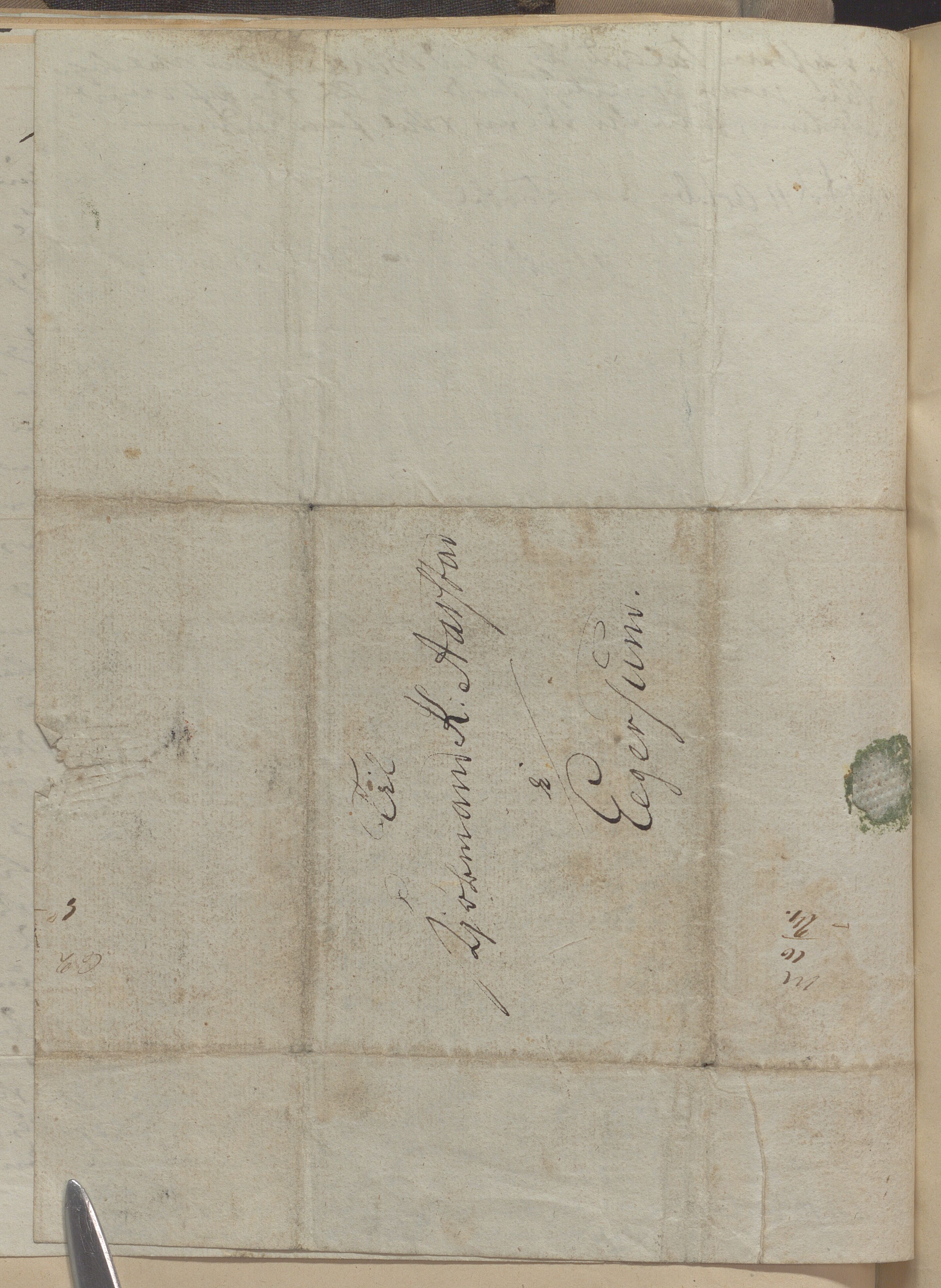 Heggtveitsamlingen, TMF/A-1007/H/L0050: Innbundne brev, Ms A, med innlagt registratur. , 1800-1850