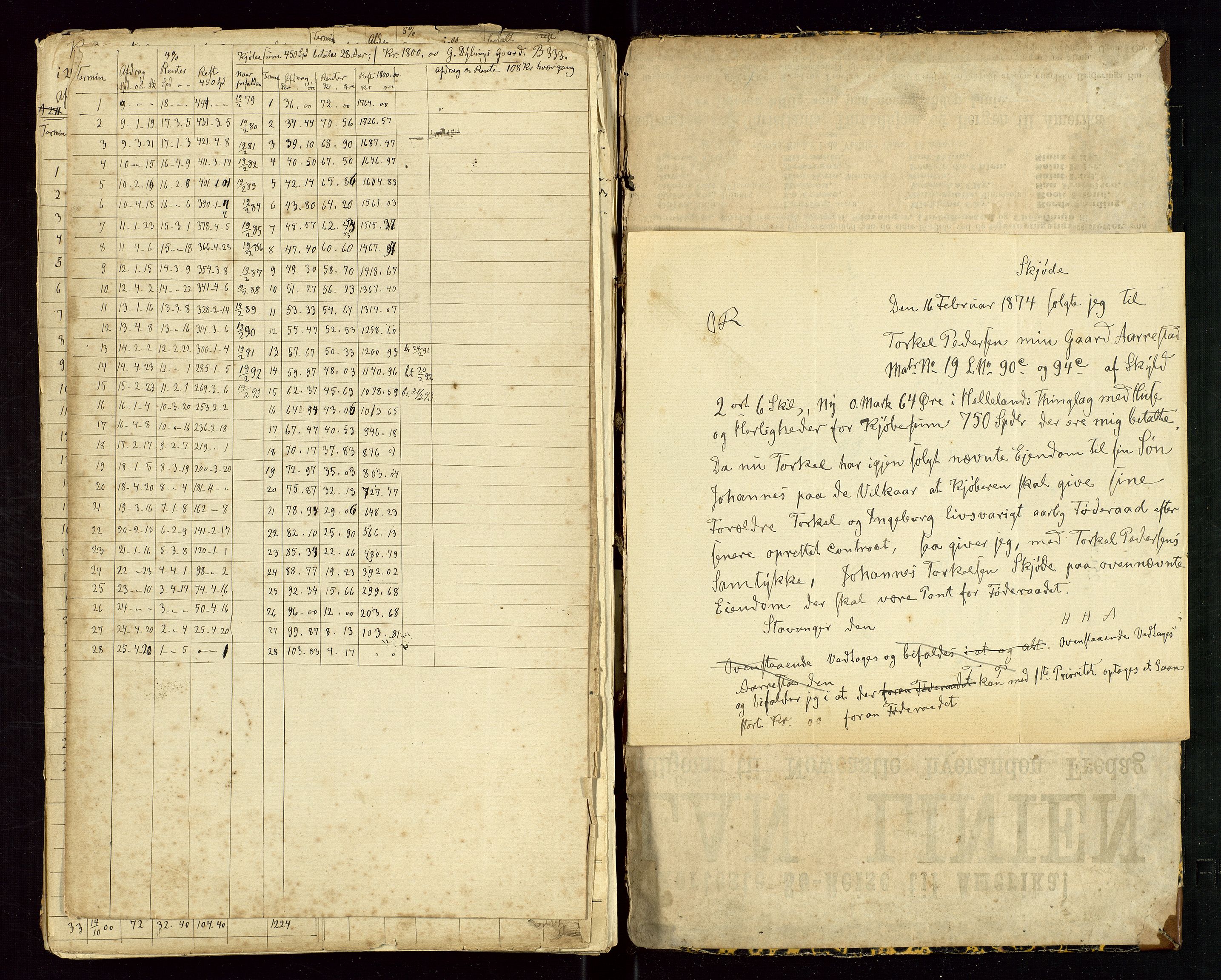 Helleland lensmannskontor, AV/SAST-A-100209/Ya/L0005: "Dagbog", 1880-1899