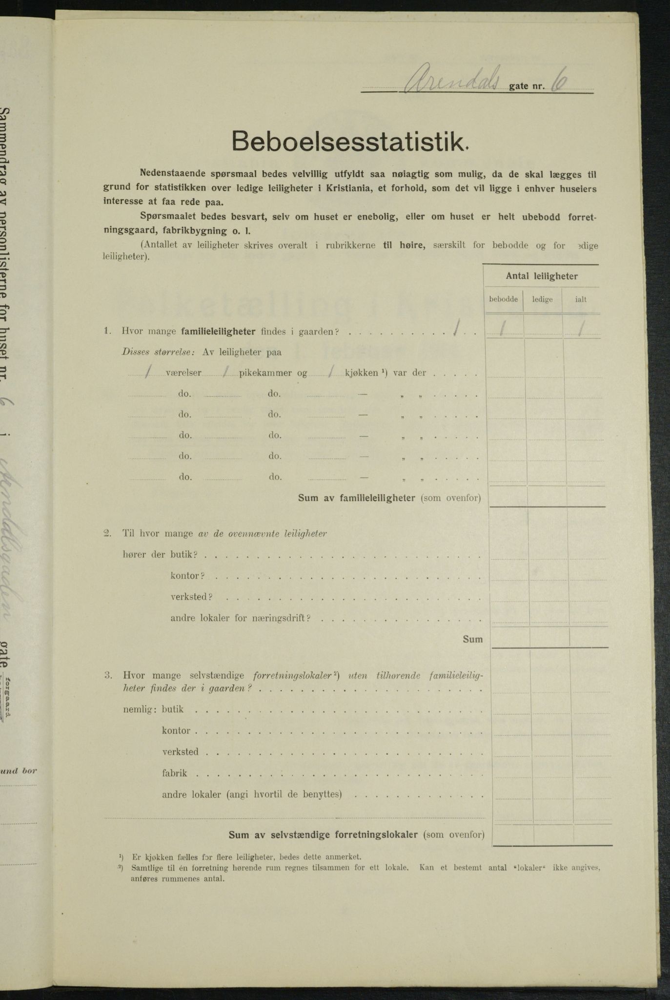 OBA, Kommunal folketelling 1.2.1914 for Kristiania, 1914, s. 2100