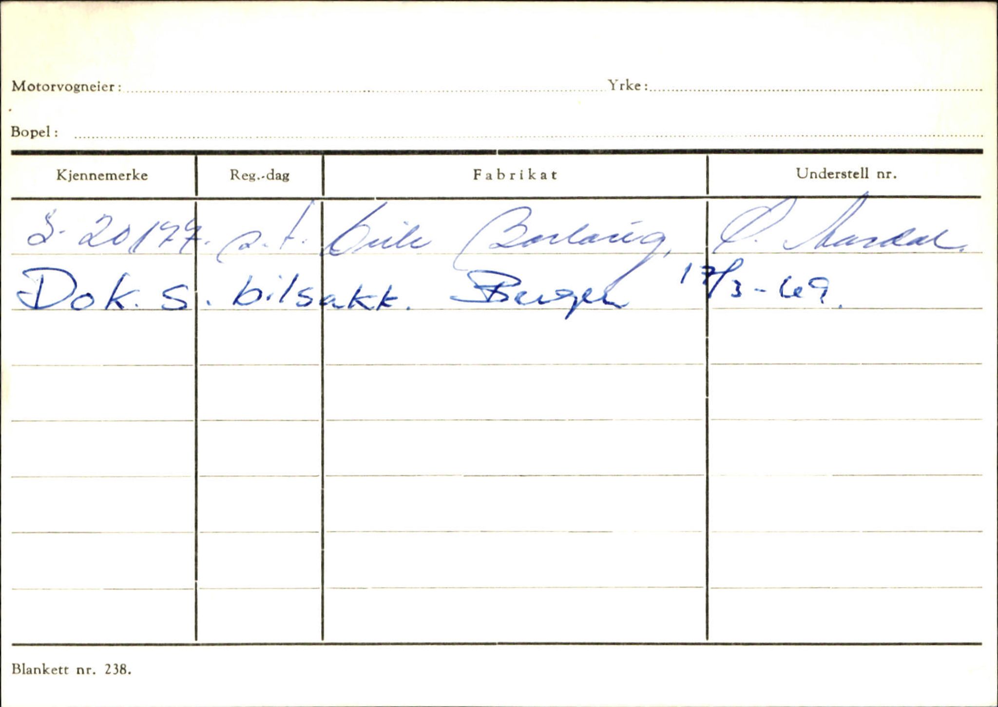 Statens vegvesen, Sogn og Fjordane vegkontor, AV/SAB-A-5301/4/F/L0131: Eigarregister Høyanger P-Å. Stryn S-Å, 1945-1975, s. 893