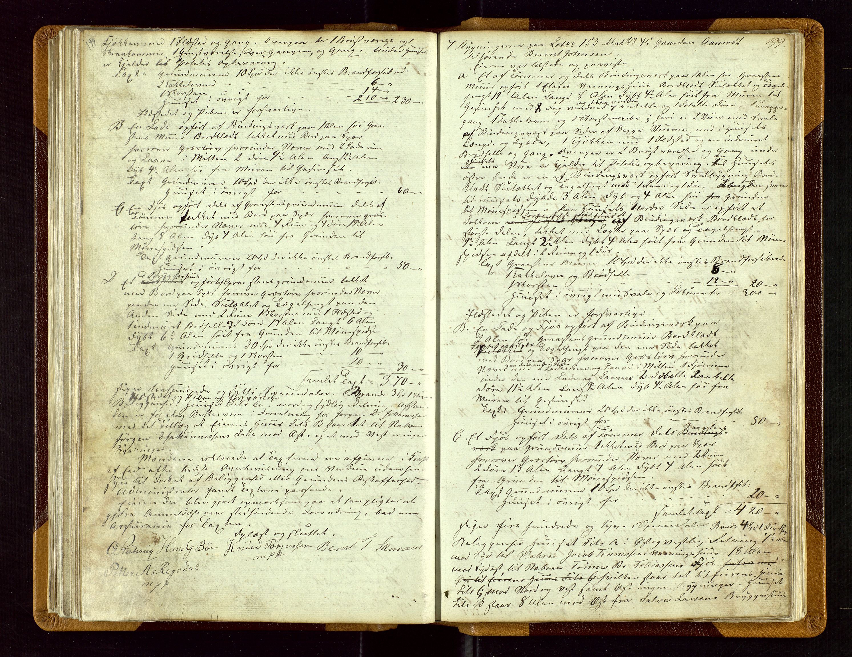 Sokndal lensmannskontor, AV/SAST-A-100417/Goa/L0001: "Brandtaxations Protocol", 1846-1876, s. 199