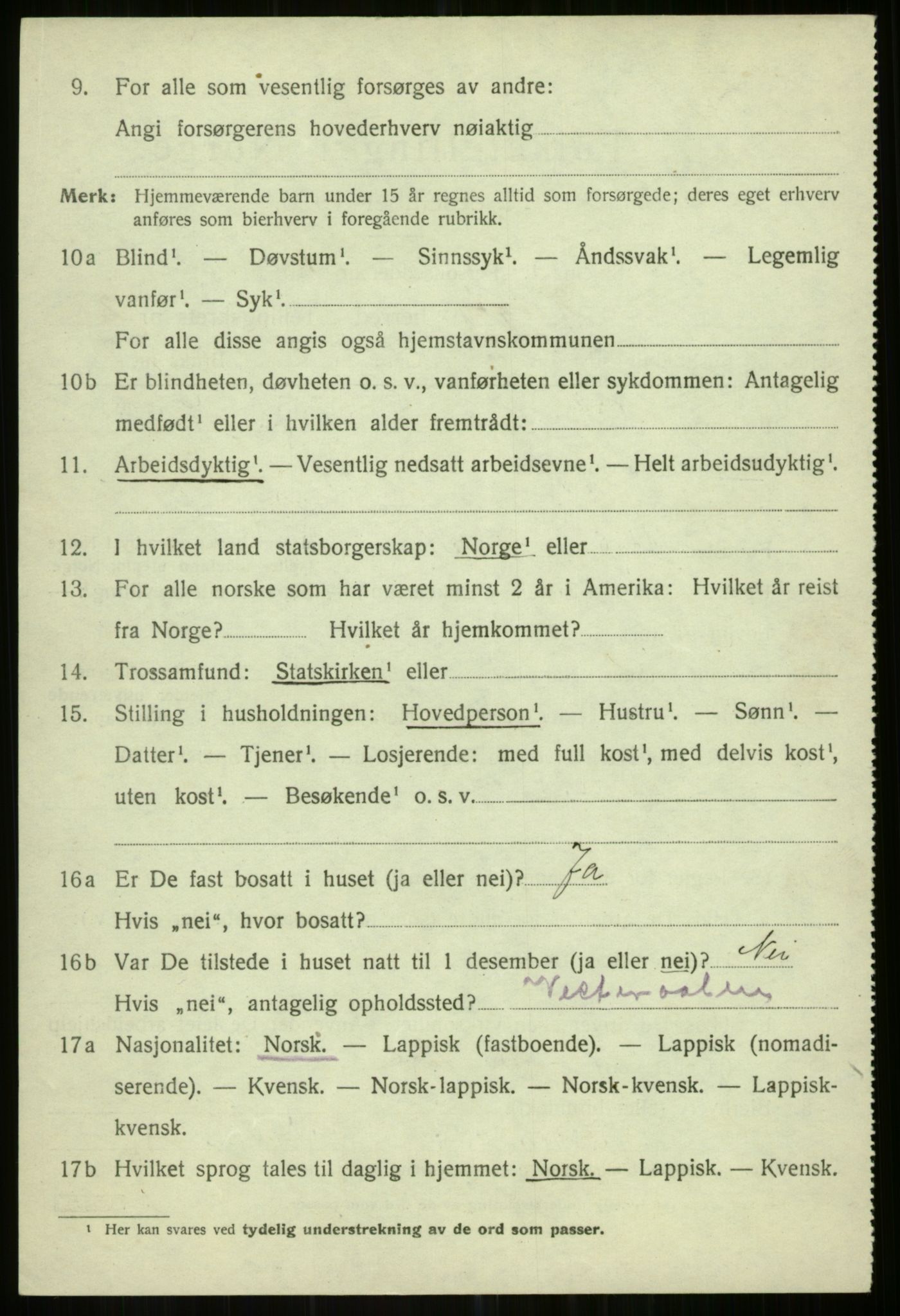 SATØ, Folketelling 1920 for 1935 Helgøy herred, 1920, s. 1146