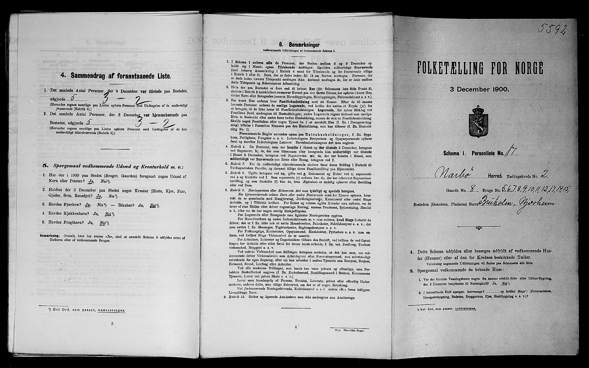 SAST, Folketelling 1900 for 1119 Nærbø herred, 1900, s. 223