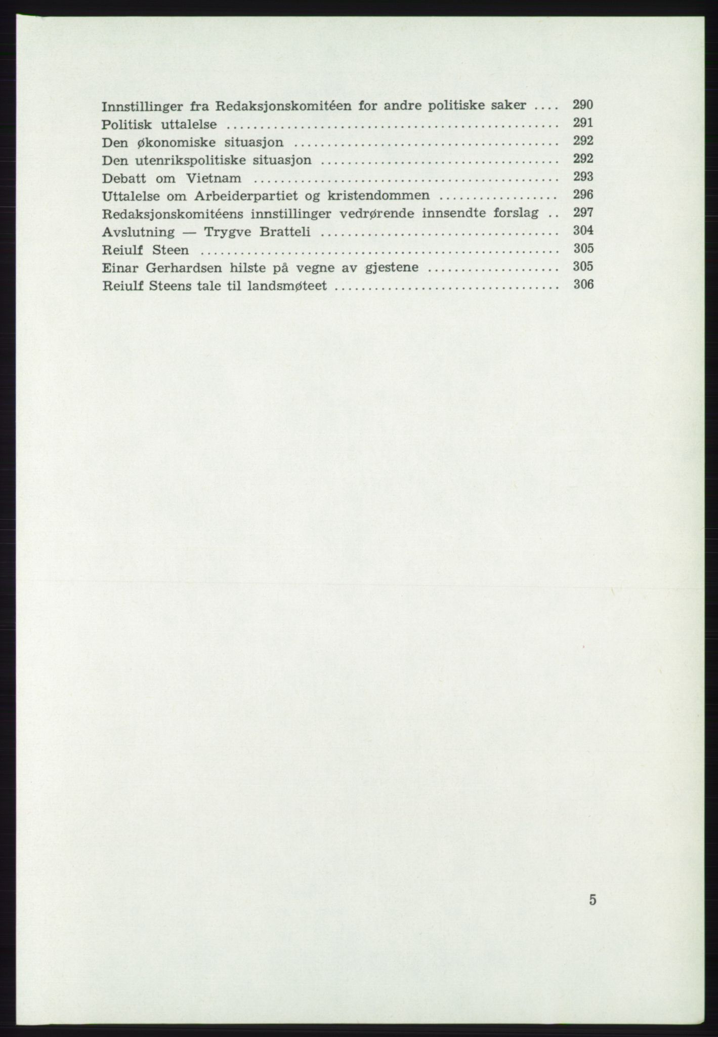 Det norske Arbeiderparti - publikasjoner, AAB/-/-/-: Protokoll over forhandlingene på det 46. ordinære landsmøte 20.-23. april 1975, 1975, s. 5