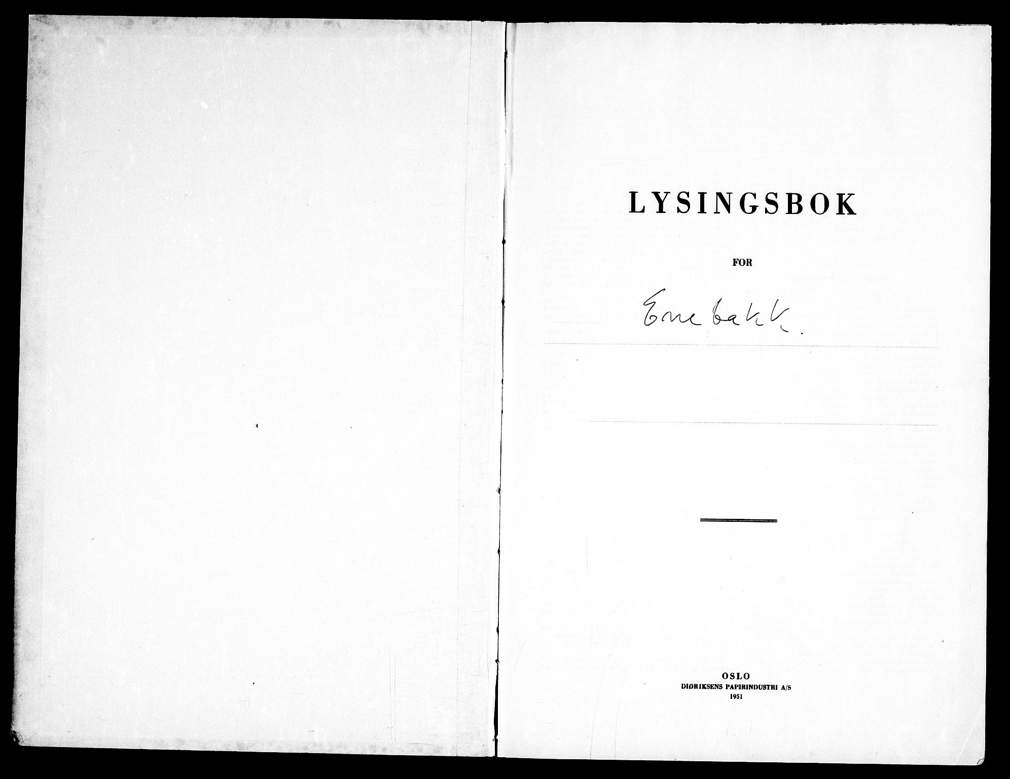 Enebakk prestekontor Kirkebøker, AV/SAO-A-10171c/H/Ha/L0002: Lysningsprotokoll nr. 2, 1958-1976