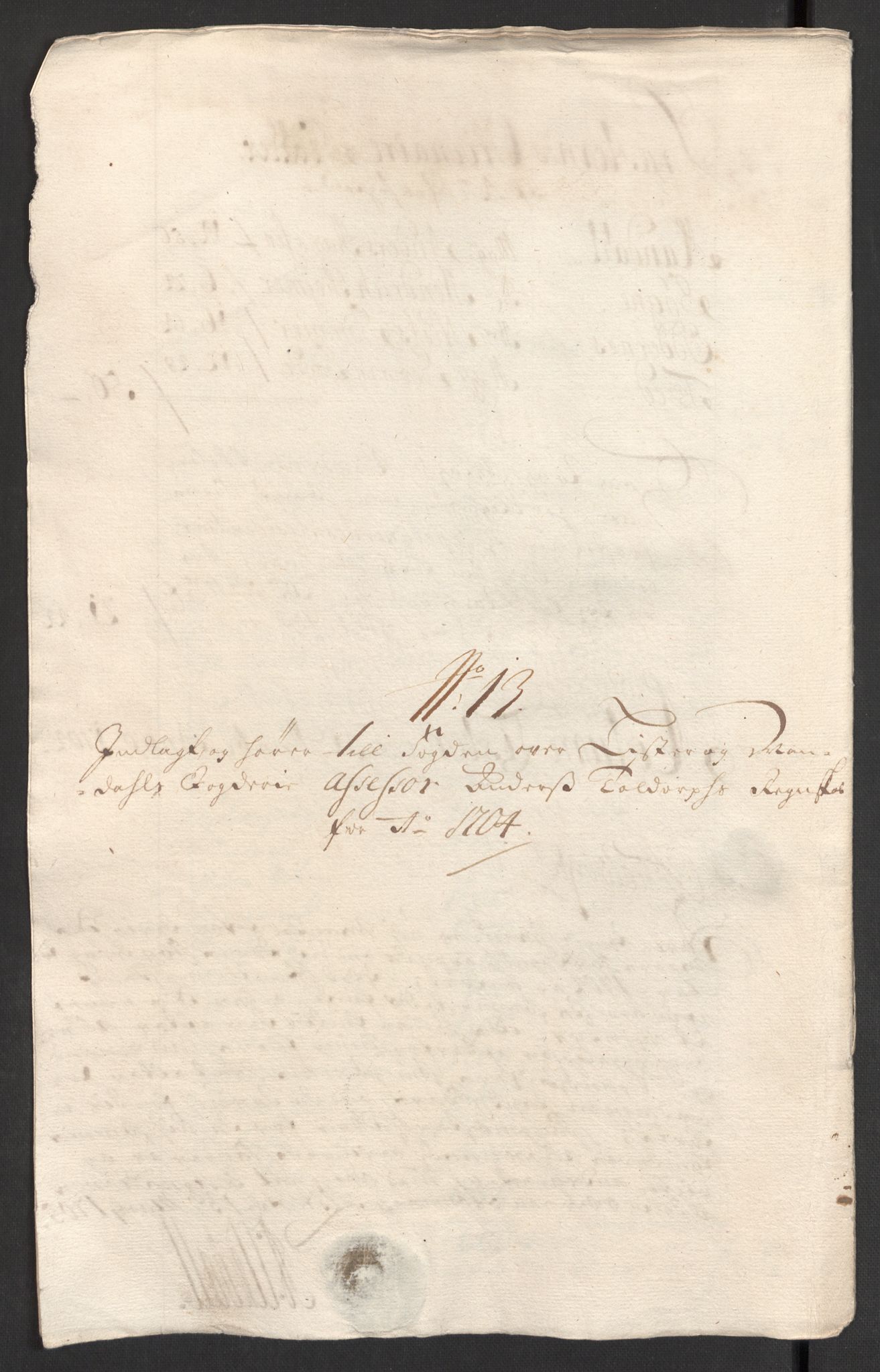 Rentekammeret inntil 1814, Reviderte regnskaper, Fogderegnskap, RA/EA-4092/R43/L2550: Fogderegnskap Lista og Mandal, 1703-1704, s. 293