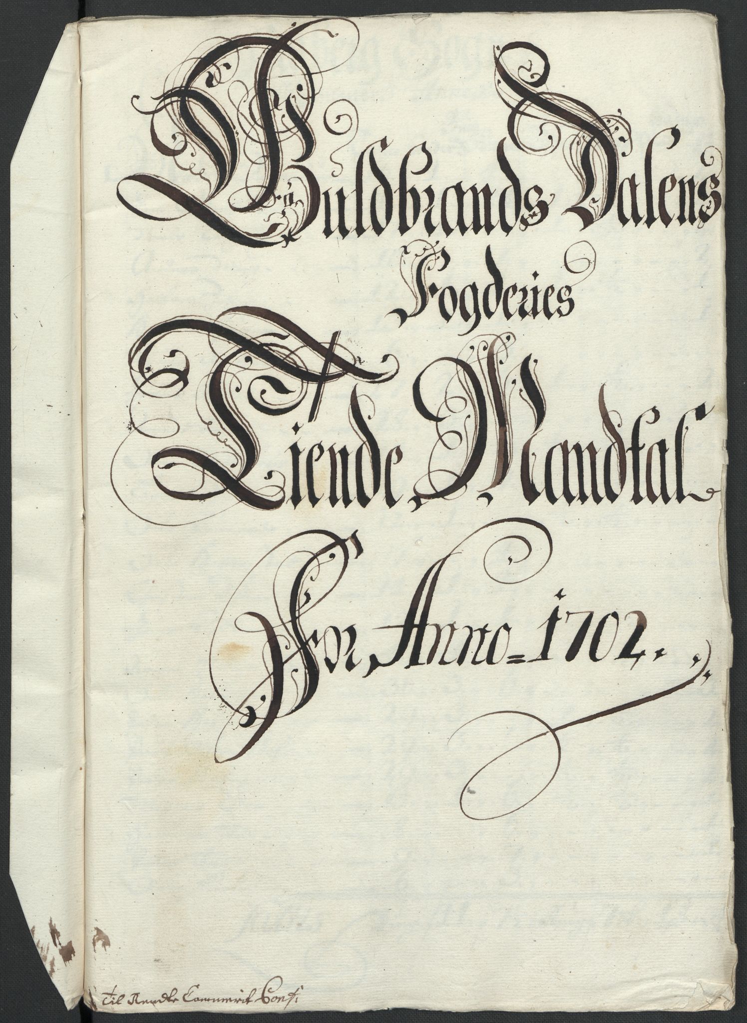 Rentekammeret inntil 1814, Reviderte regnskaper, Fogderegnskap, RA/EA-4092/R17/L1175: Fogderegnskap Gudbrandsdal, 1702, s. 61