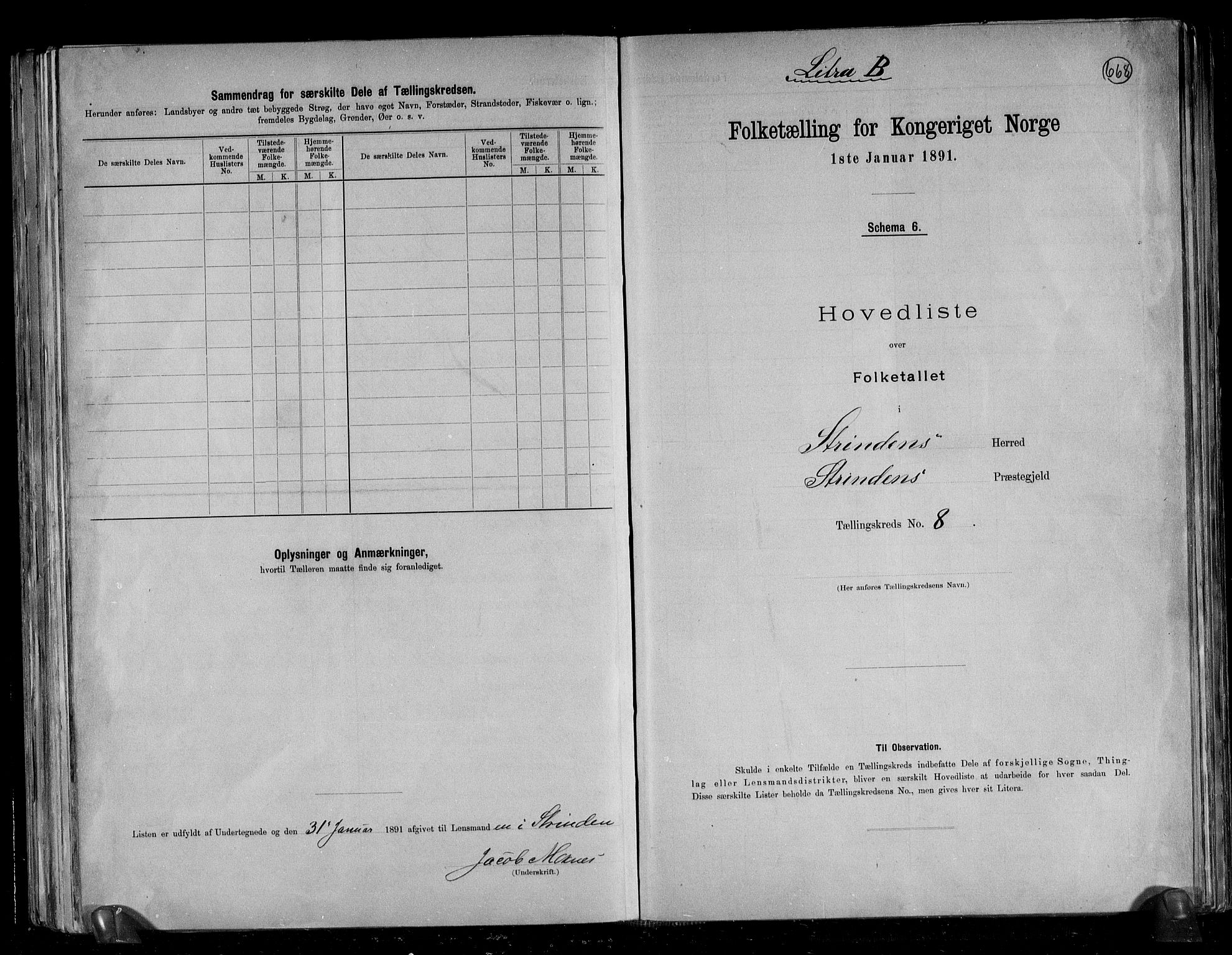 RA, Folketelling 1891 for 1660 Strinda herred, 1891, s. 29