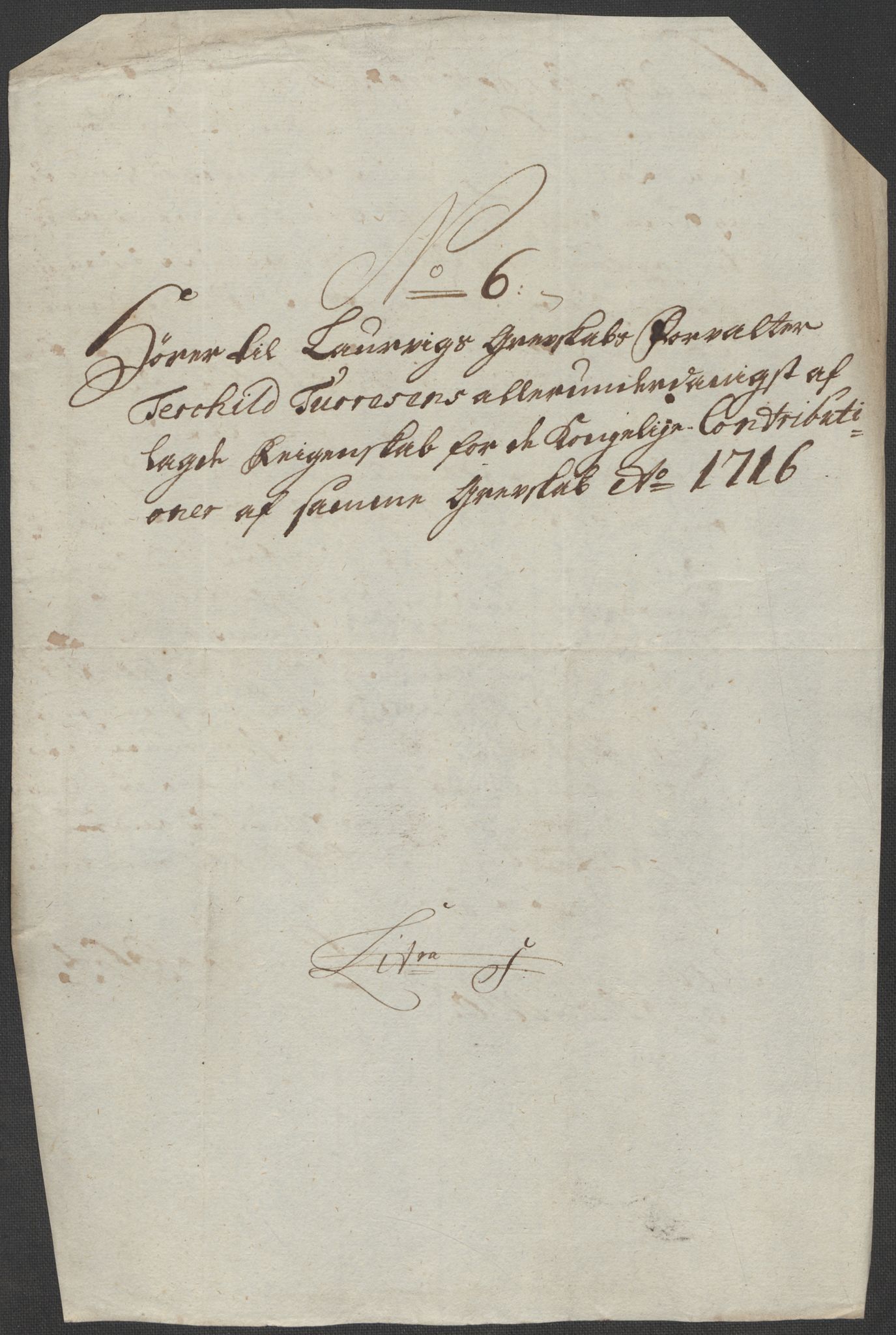 Rentekammeret inntil 1814, Reviderte regnskaper, Fogderegnskap, RA/EA-4092/R33/L1987: Fogderegnskap Larvik grevskap, 1716-1717, s. 160