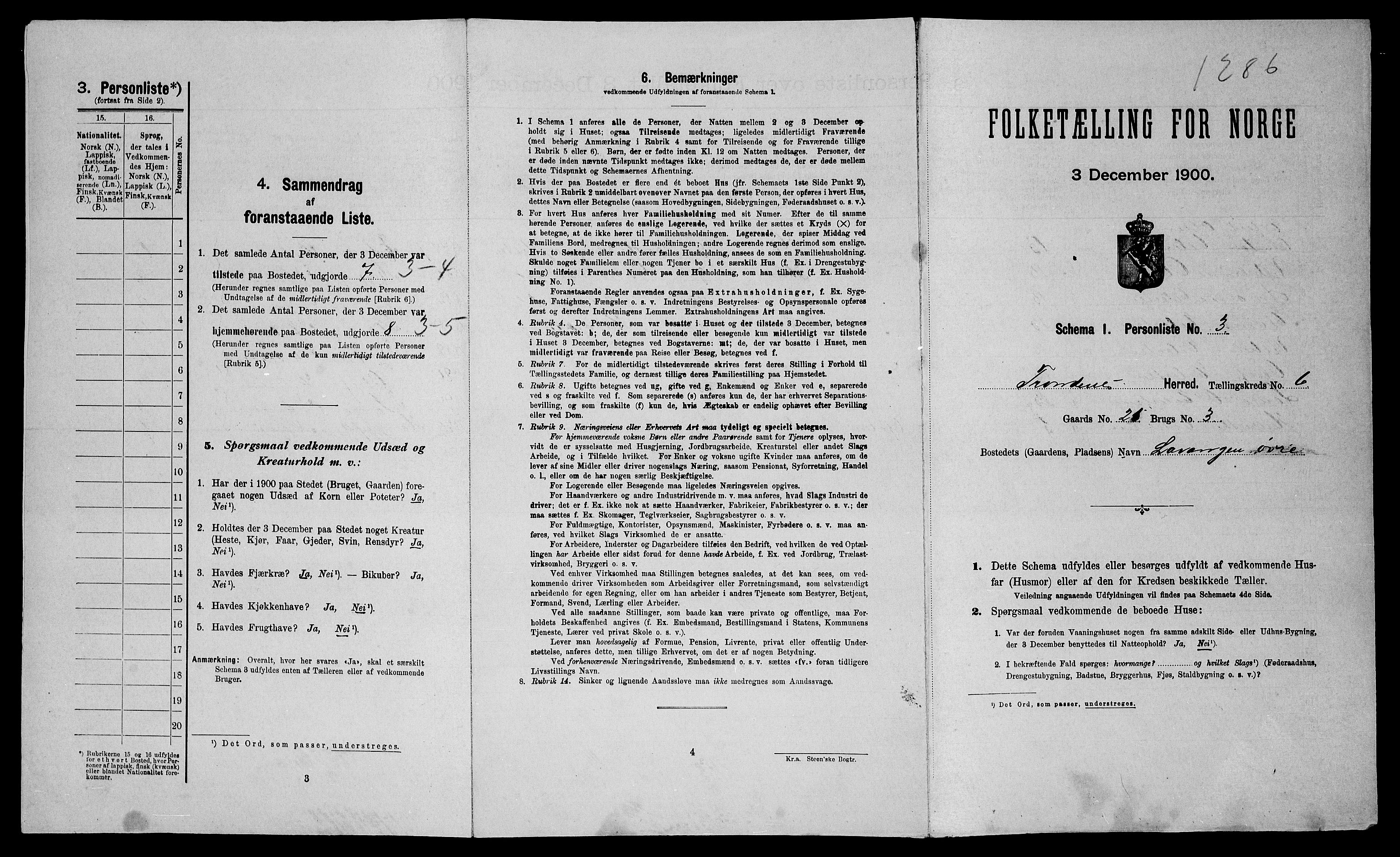 SATØ, Folketelling 1900 for 1914 Trondenes herred, 1900, s. 85