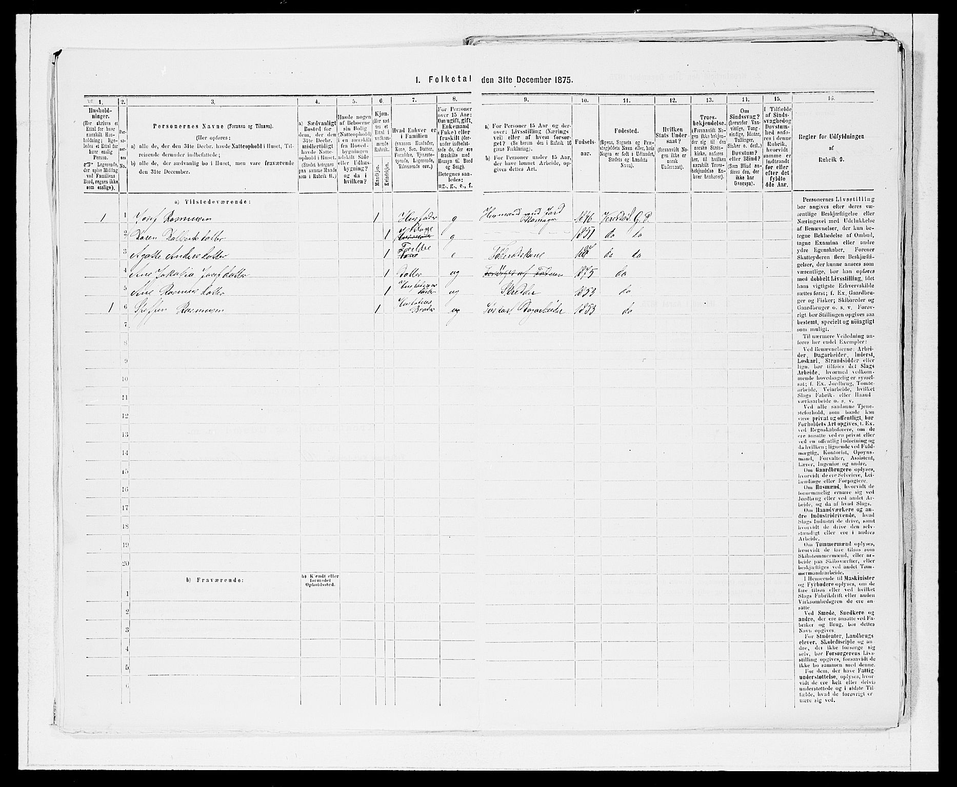 SAB, Folketelling 1875 for 1445P Gloppen prestegjeld, 1875, s. 868