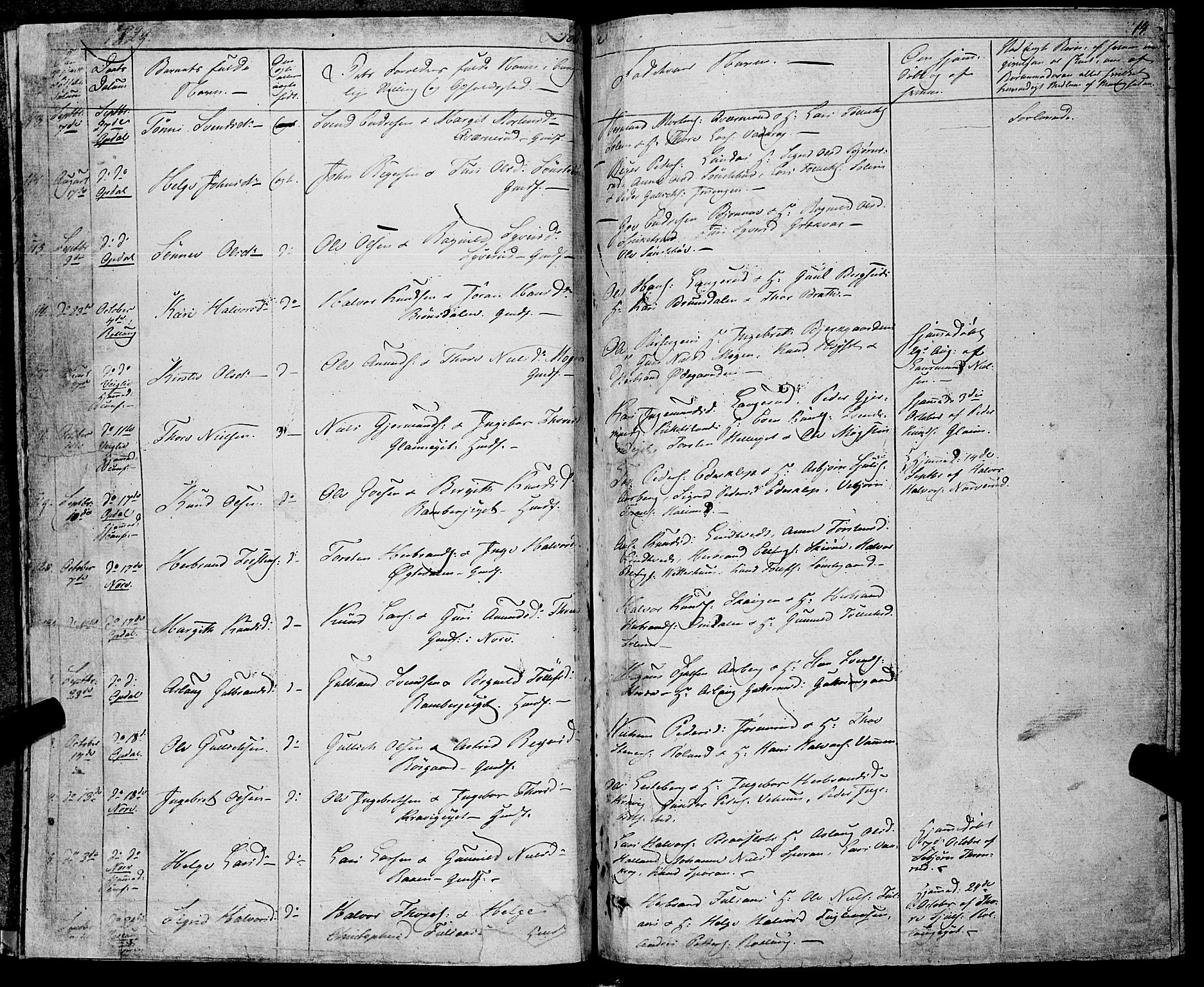 Rollag kirkebøker, SAKO/A-240/F/Fa/L0007: Ministerialbok nr. I 7, 1828-1847, s. 14