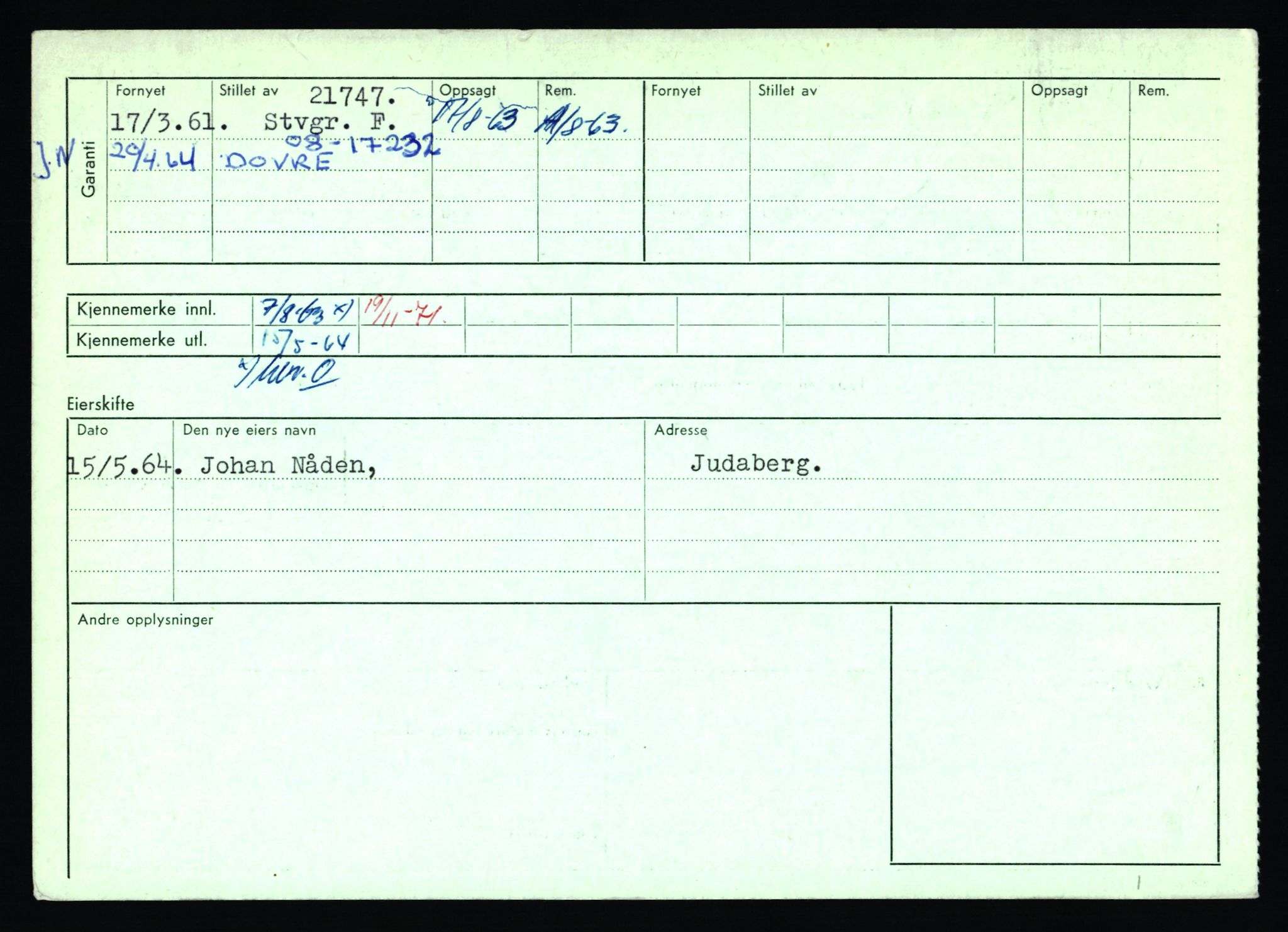 Stavanger trafikkstasjon, AV/SAST-A-101942/0/F/L0063: L-62700 - L-63799, 1930-1971, s. 1524