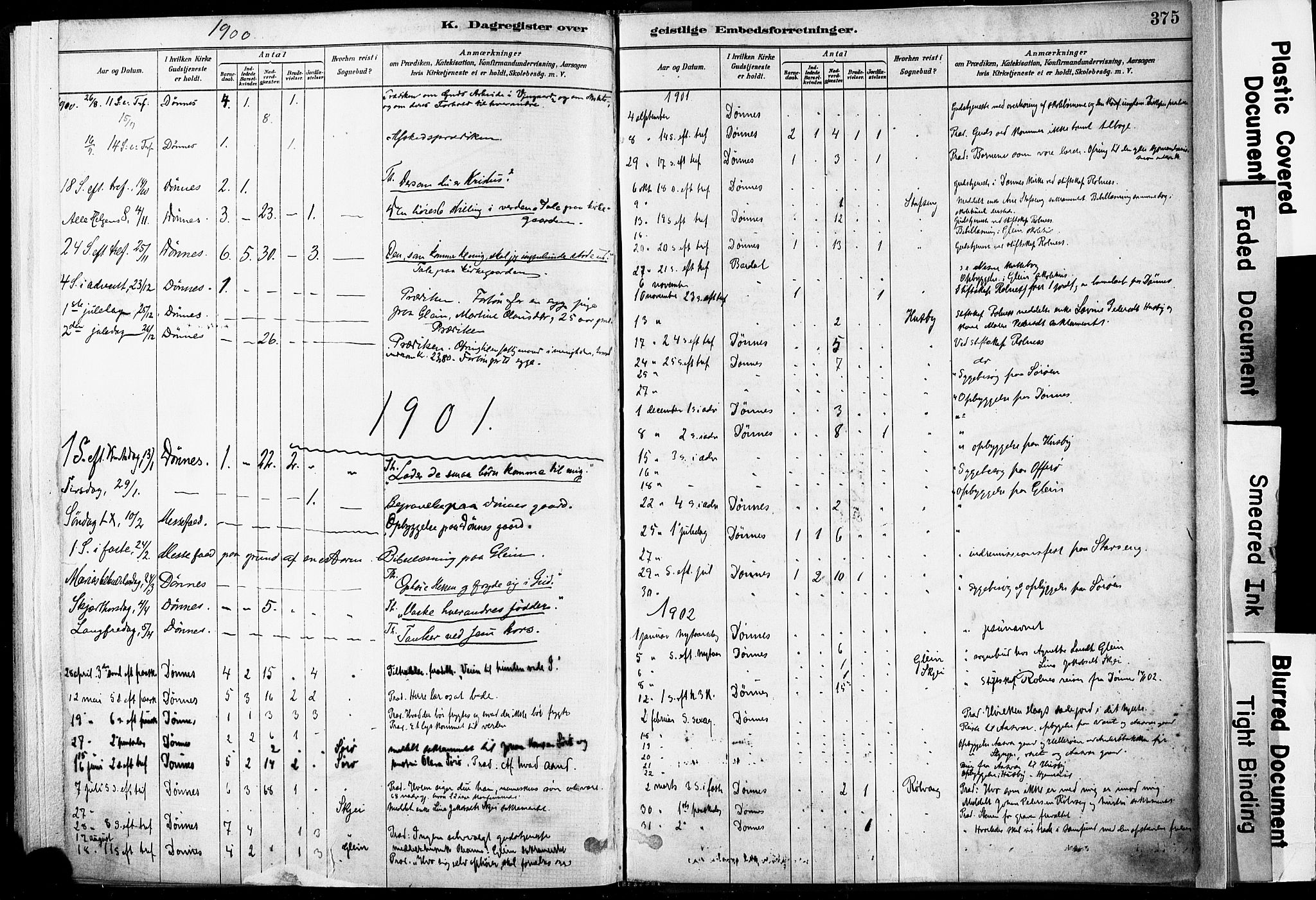 Ministerialprotokoller, klokkerbøker og fødselsregistre - Nordland, SAT/A-1459/835/L0526: Ministerialbok nr. 835A03II, 1881-1910, s. 375