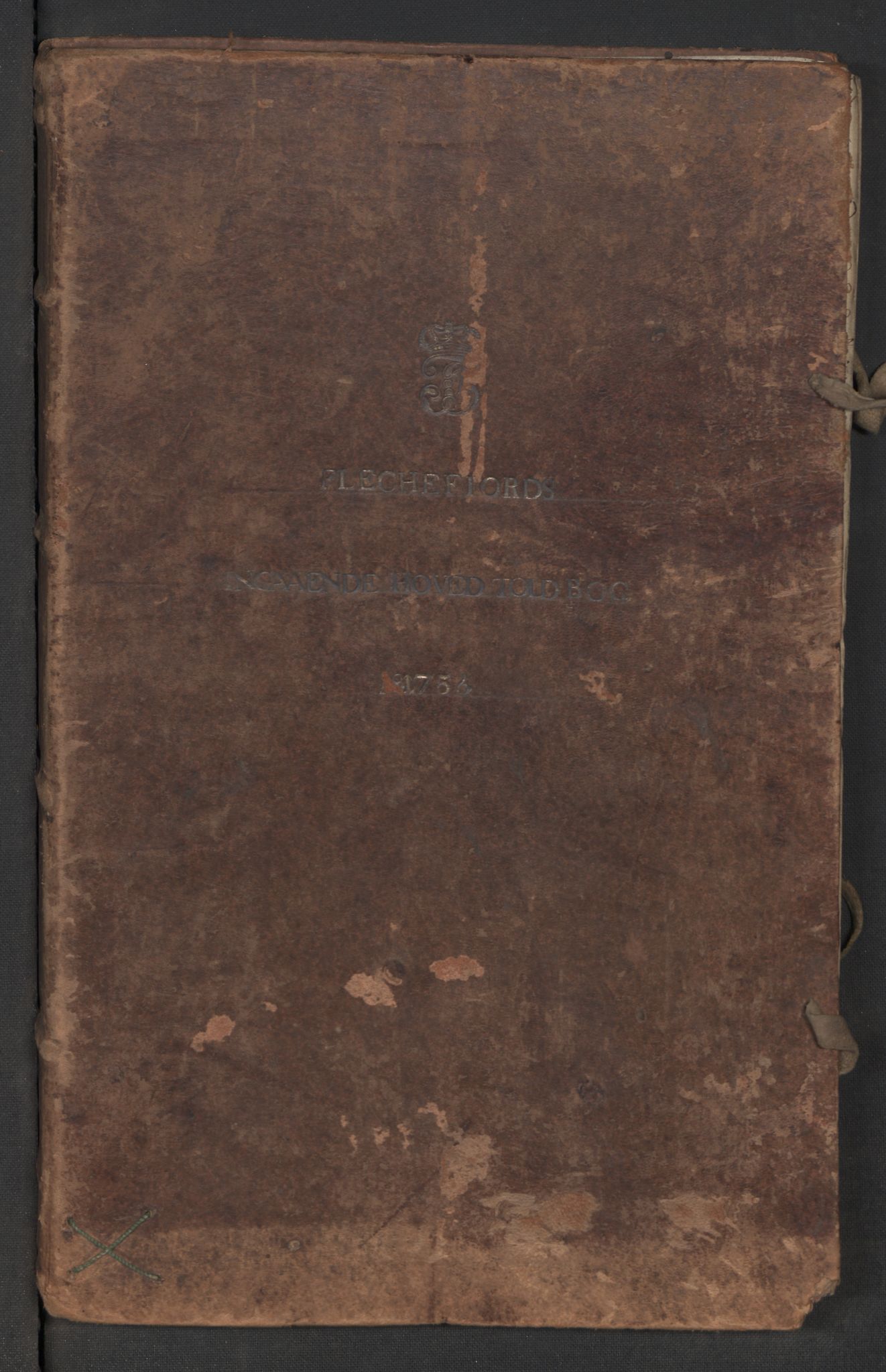 Generaltollkammeret, tollregnskaper, RA/EA-5490/R19/L0015/0001: Tollregnskaper Flekkefjord / Inngående hovedtollbok, 1756