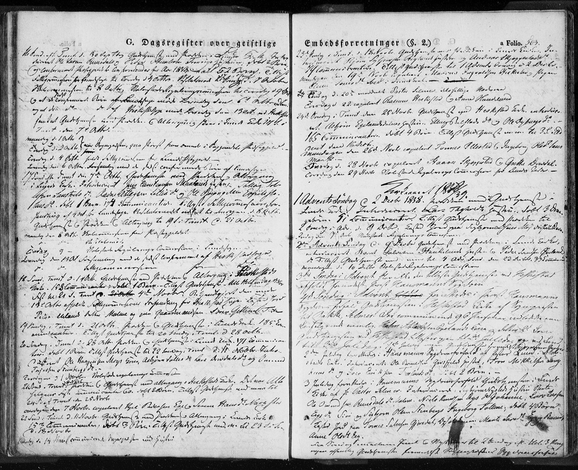 Lund sokneprestkontor, AV/SAST-A-101809/S06/L0008: Ministerialbok nr. A 7.2, 1833-1854, s. 503