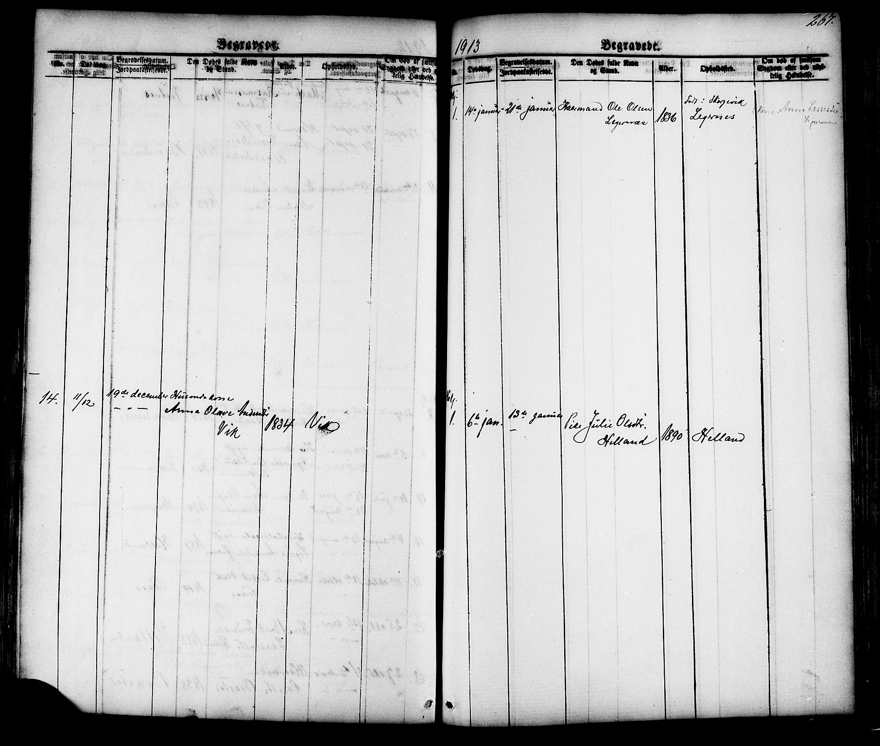 Ministerialprotokoller, klokkerbøker og fødselsregistre - Møre og Romsdal, AV/SAT-A-1454/539/L0536: Klokkerbok nr. 539C02, 1867-1913, s. 267