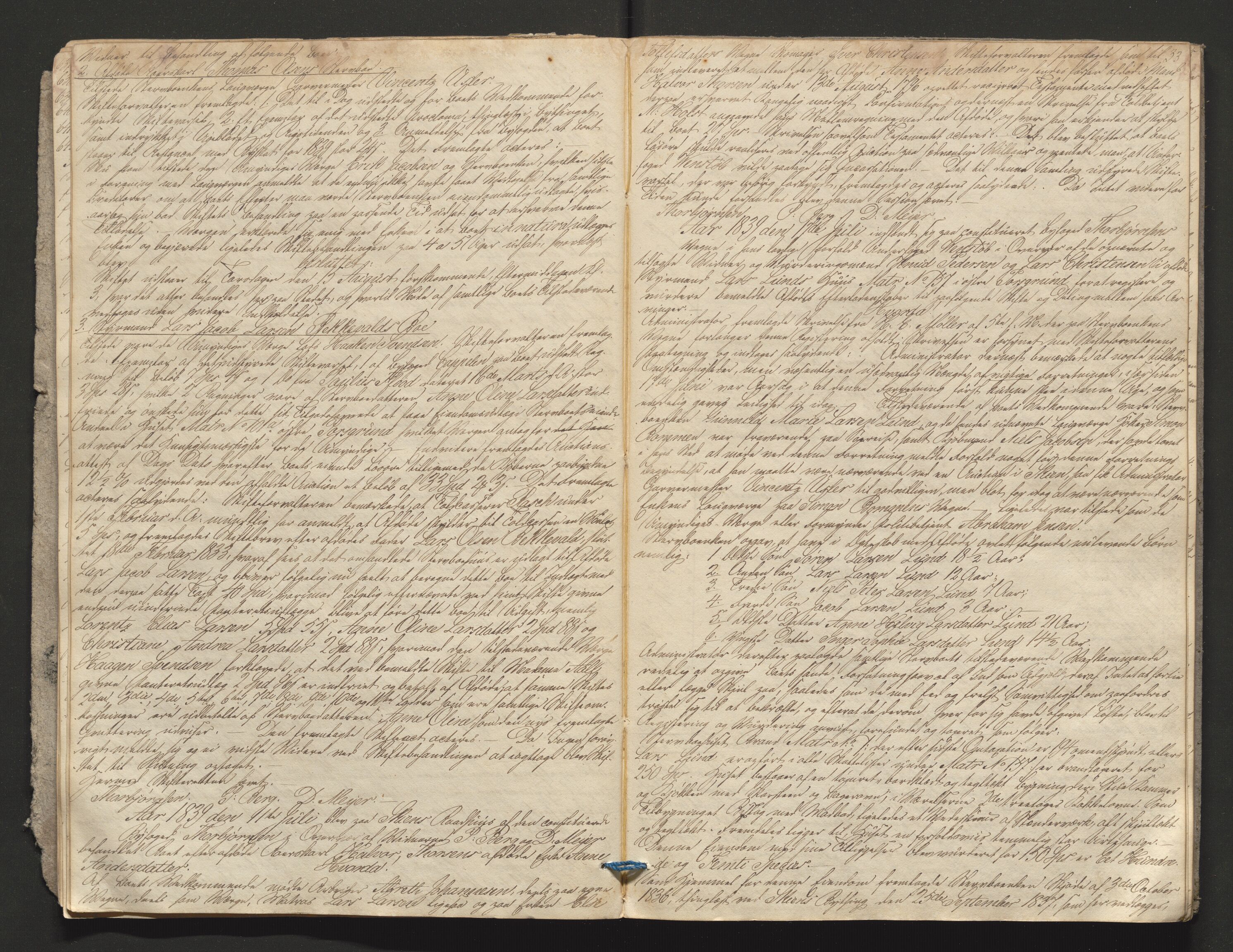 Porsgrunn byfogd, AV/SAKO-A-106/H/Hb/L0003: Skifteprotokoll, 1839-1842, s. 32-33