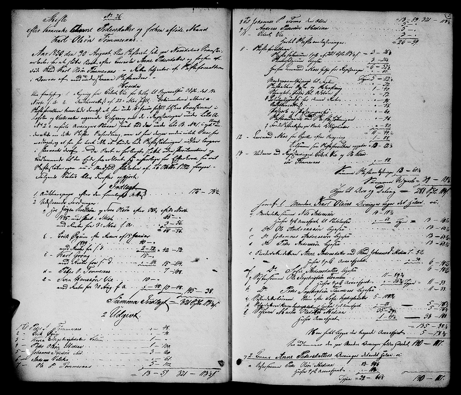 Namdal sorenskriveri, AV/SAT-A-4133/1/3/3A/L0043: Skifteprotokoll nr. 5, 1850-1858, s. 5