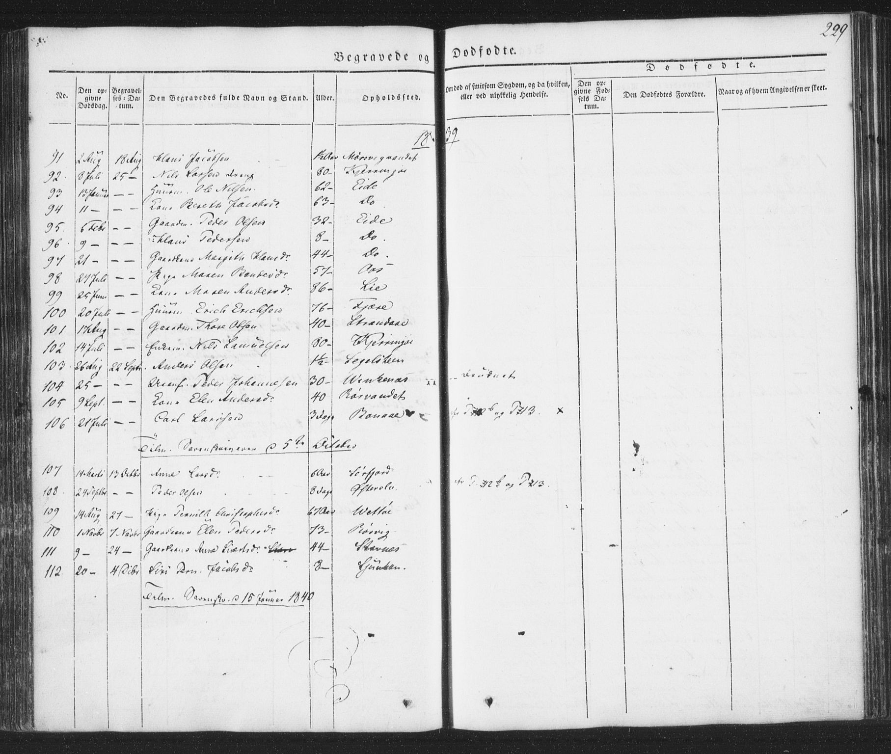 Ministerialprotokoller, klokkerbøker og fødselsregistre - Nordland, AV/SAT-A-1459/853/L0769: Ministerialbok nr. 853A08, 1836-1856, s. 229