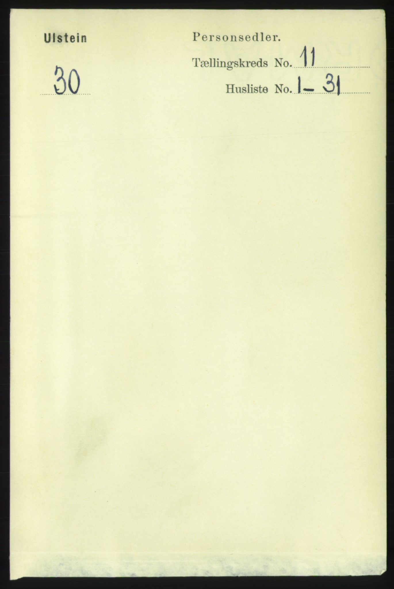 RA, Folketelling 1891 for 1516 Ulstein herred, 1891, s. 3456