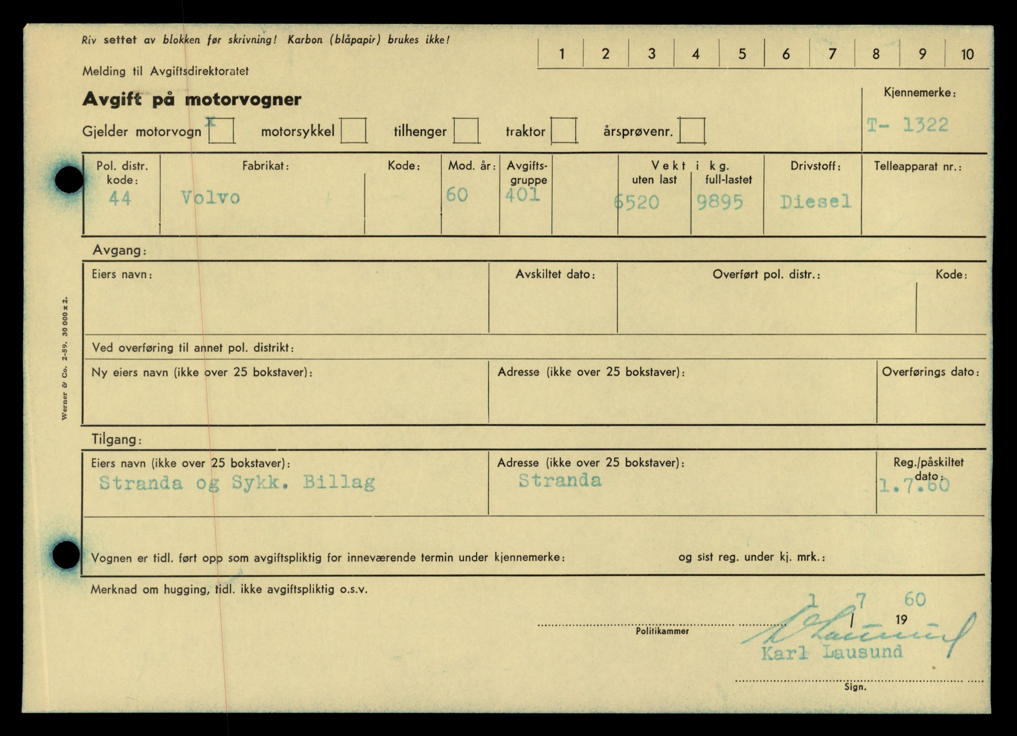 Møre og Romsdal vegkontor - Ålesund trafikkstasjon, AV/SAT-A-4099/F/Fe/L0012: Registreringskort for kjøretøy T 1290 - T 1450, 1927-1998, s. 827