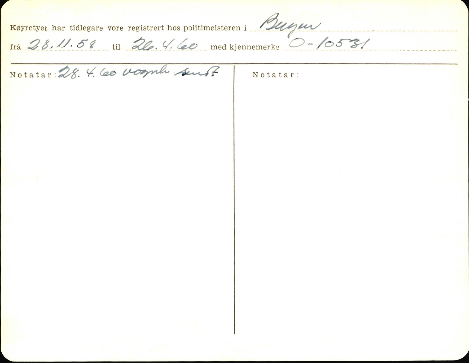 Statens vegvesen, Sogn og Fjordane vegkontor, AV/SAB-A-5301/4/F/L0006: Registerkort utmeldte Fjordane S8300-9500, 1930-1961, s. 111