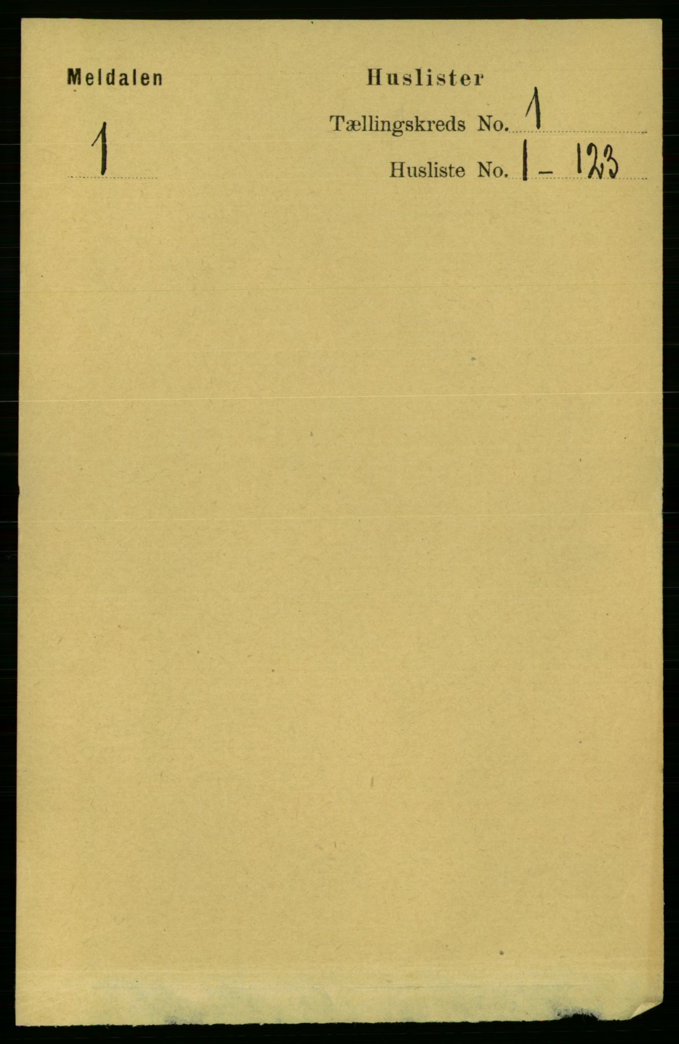 RA, Folketelling 1891 for 1636 Meldal herred, 1891, s. 25