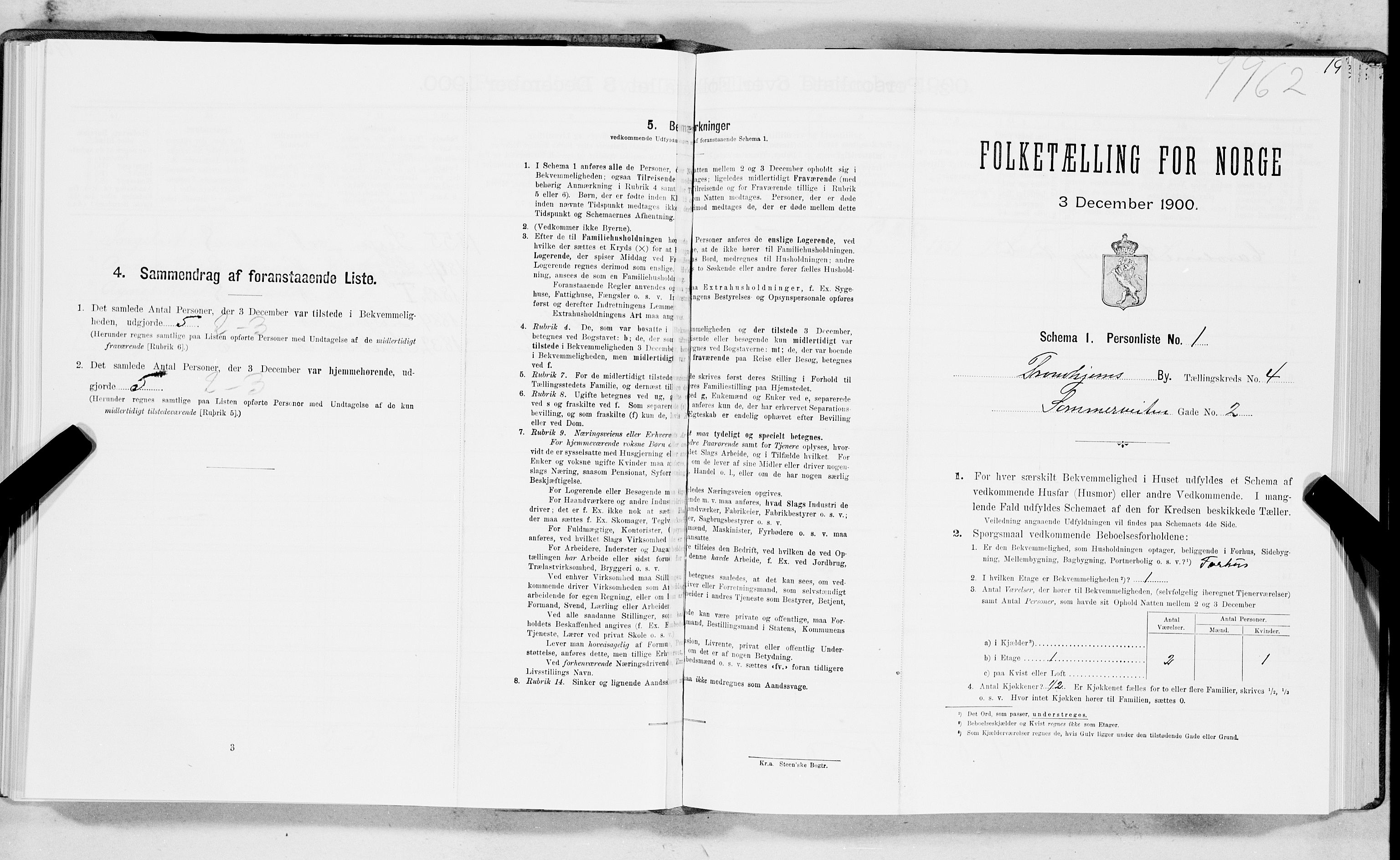 SAT, Folketelling 1900 for 1601 Trondheim kjøpstad, 1900, s. 777