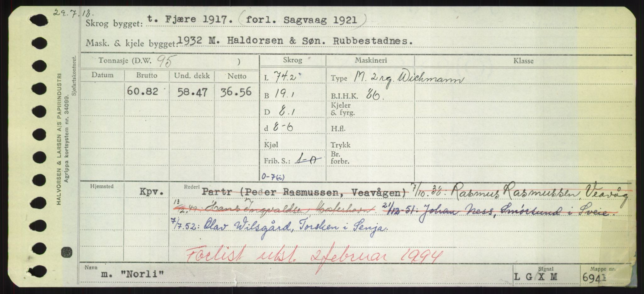 Sjøfartsdirektoratet med forløpere, Skipsmålingen, AV/RA-S-1627/H/Hd/L0027: Fartøy, Norhop-Nør, s. 27