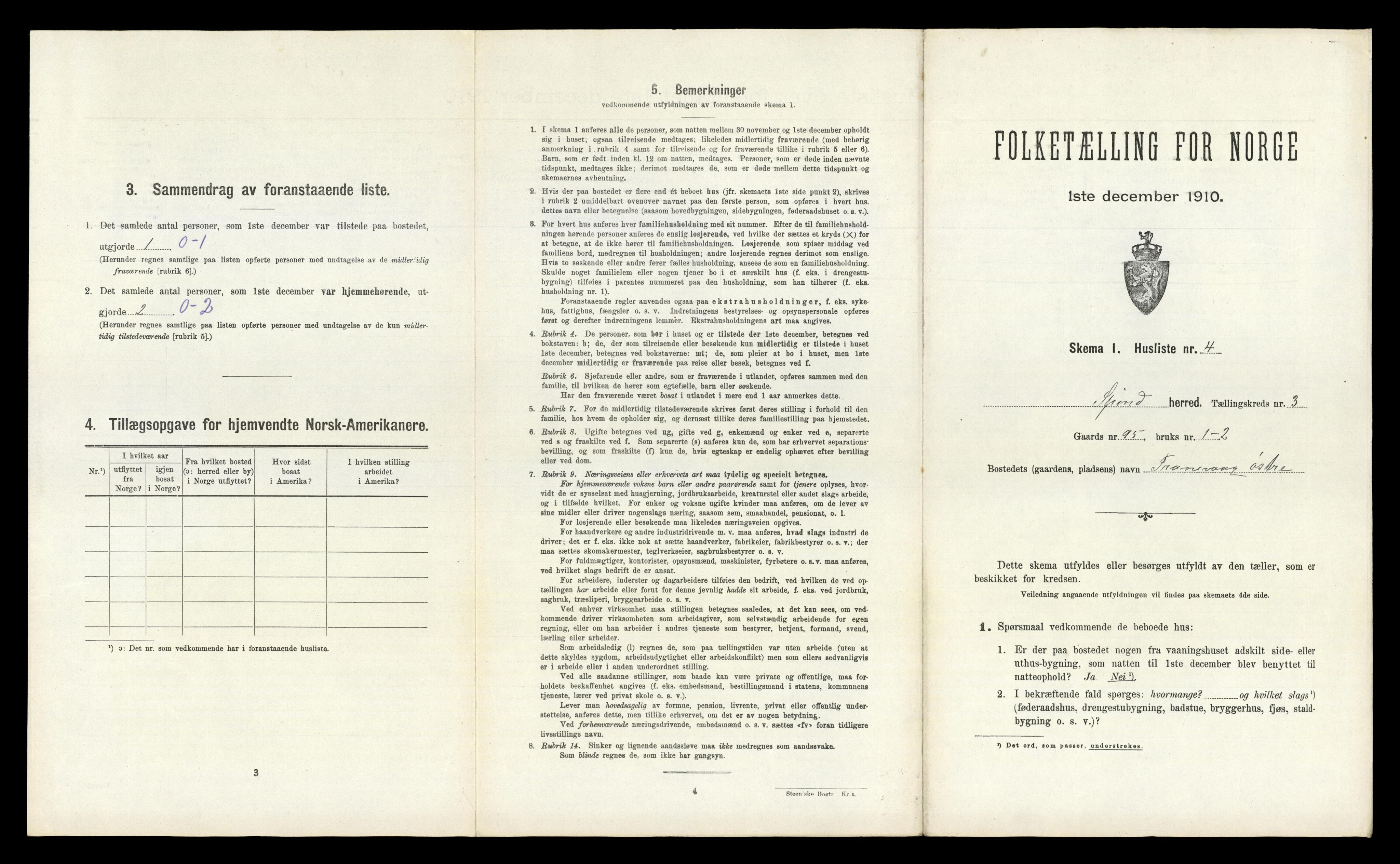 RA, Folketelling 1910 for 1040 Spind herred, 1910, s. 308