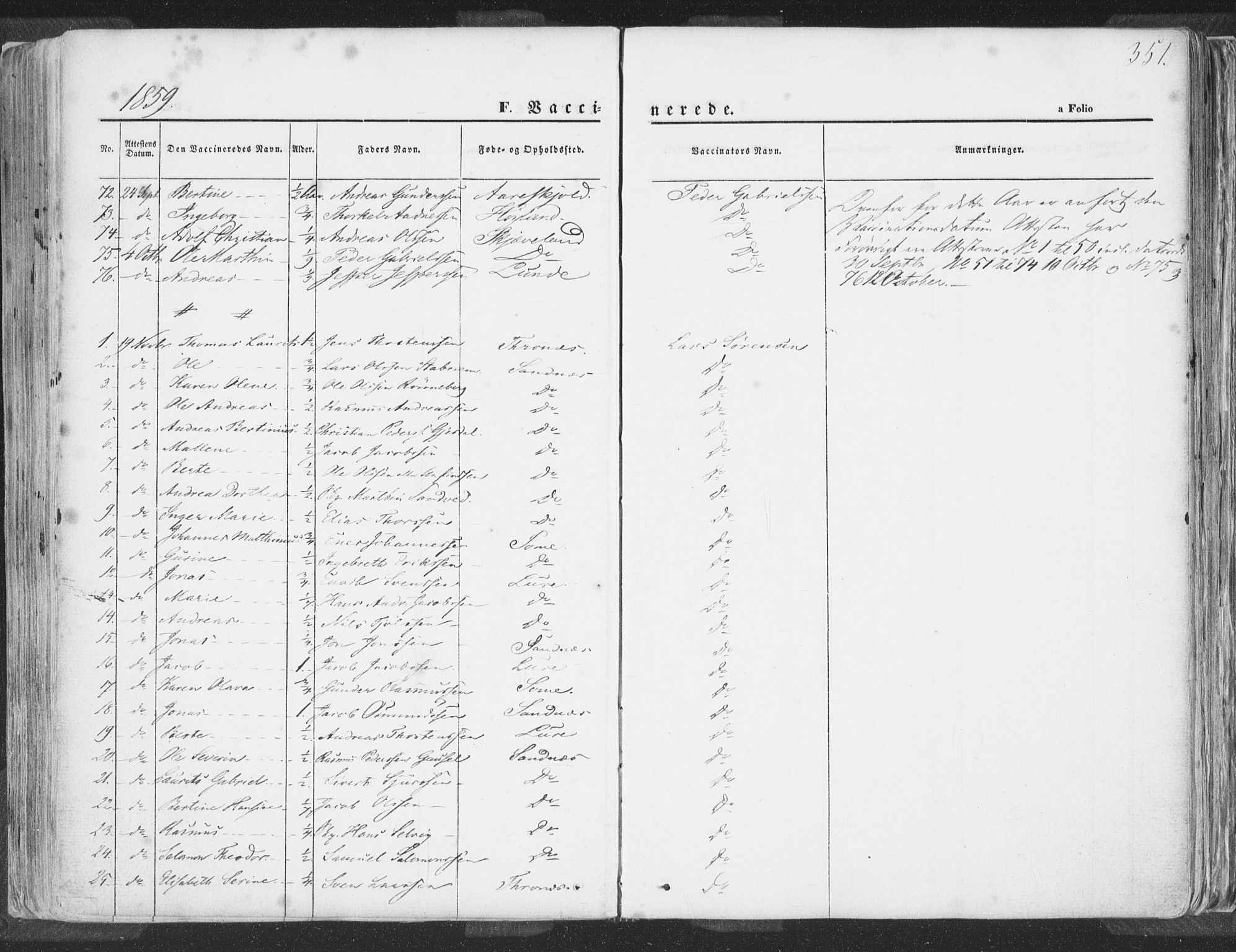 Høyland sokneprestkontor, AV/SAST-A-101799/001/30BA/L0009: Ministerialbok nr. A 9.2, 1857-1877, s. 351