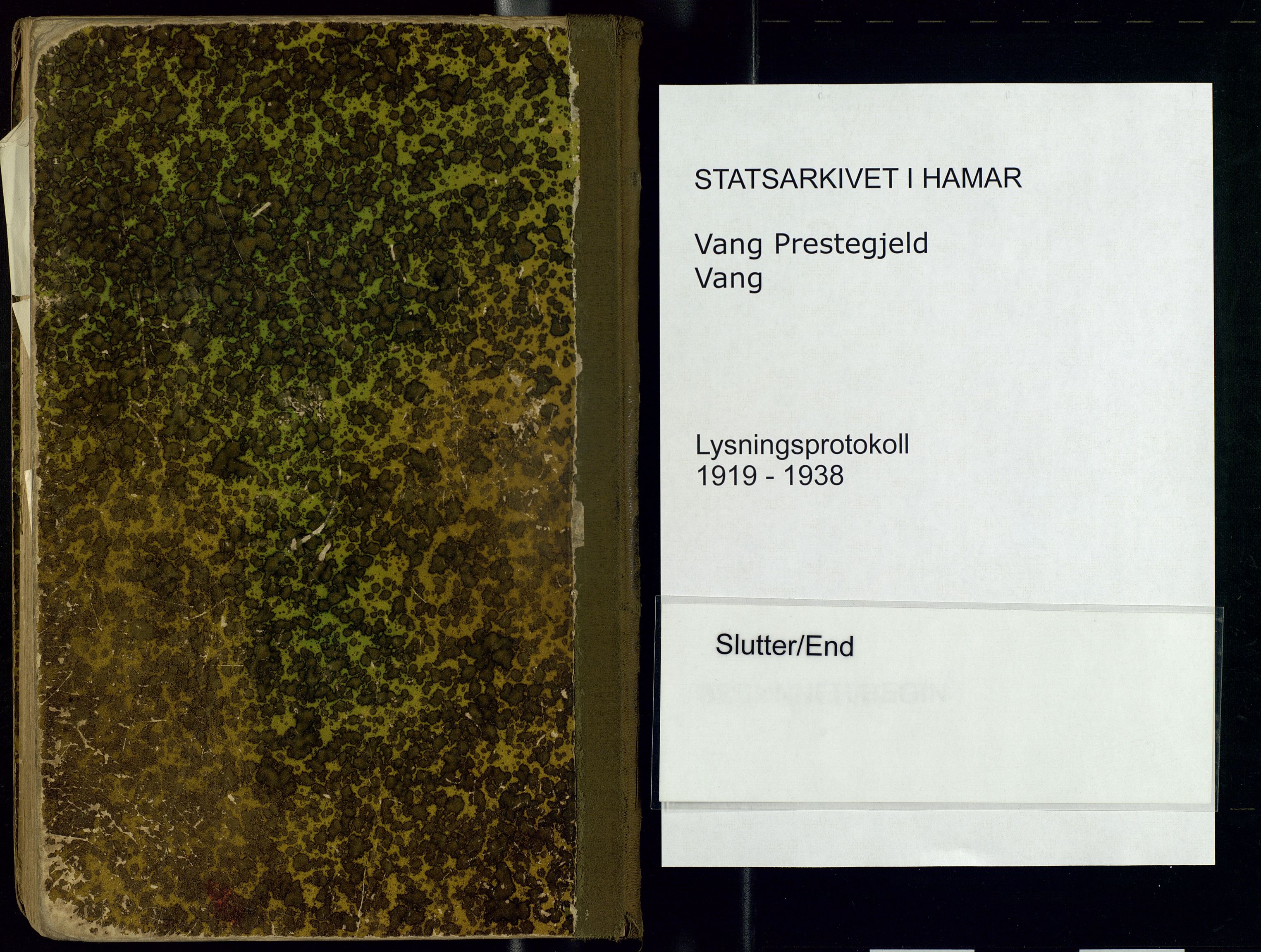 Vang prestekontor, Hedmark, AV/SAH-PREST-008/I/Ie/L0001/0001: Lysningsprotokoll nr. 1, 1919-1938, s. 108