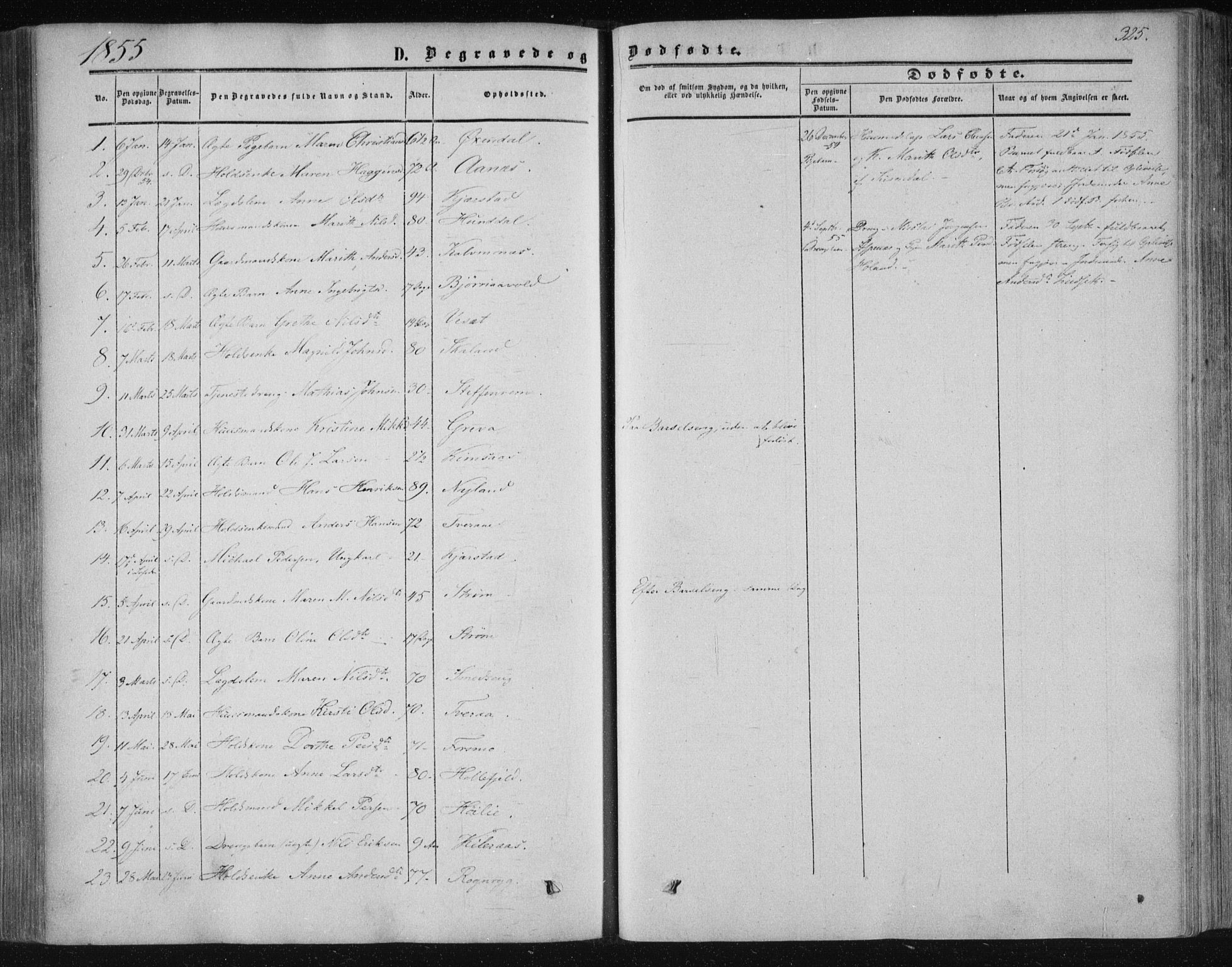 Ministerialprotokoller, klokkerbøker og fødselsregistre - Nordland, AV/SAT-A-1459/820/L0293: Ministerialbok nr. 820A14, 1855-1865, s. 325