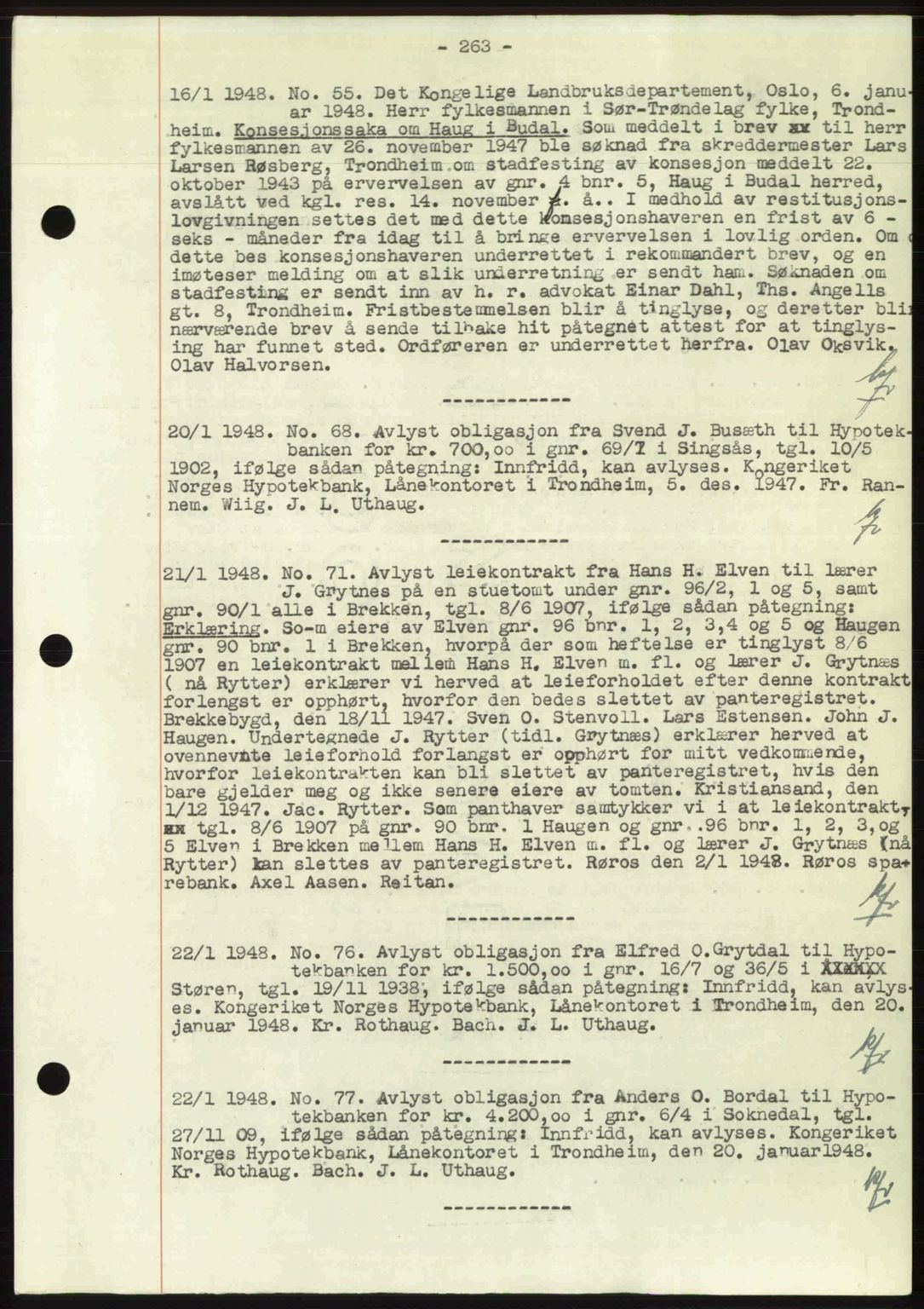 Gauldal sorenskriveri, SAT/A-0014/1/2/2C: Pantebok nr. A5, 1947-1948, Dagboknr: 55/1948