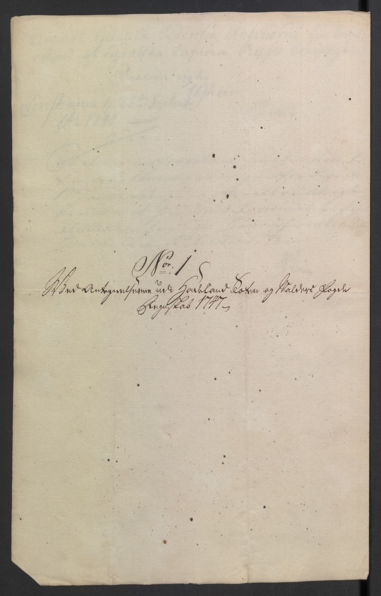 Rentekammeret inntil 1814, Reviderte regnskaper, Fogderegnskap, RA/EA-4092/R18/L1346: Fogderegnskap Hadeland, Toten og Valdres, 1747-1748, s. 259