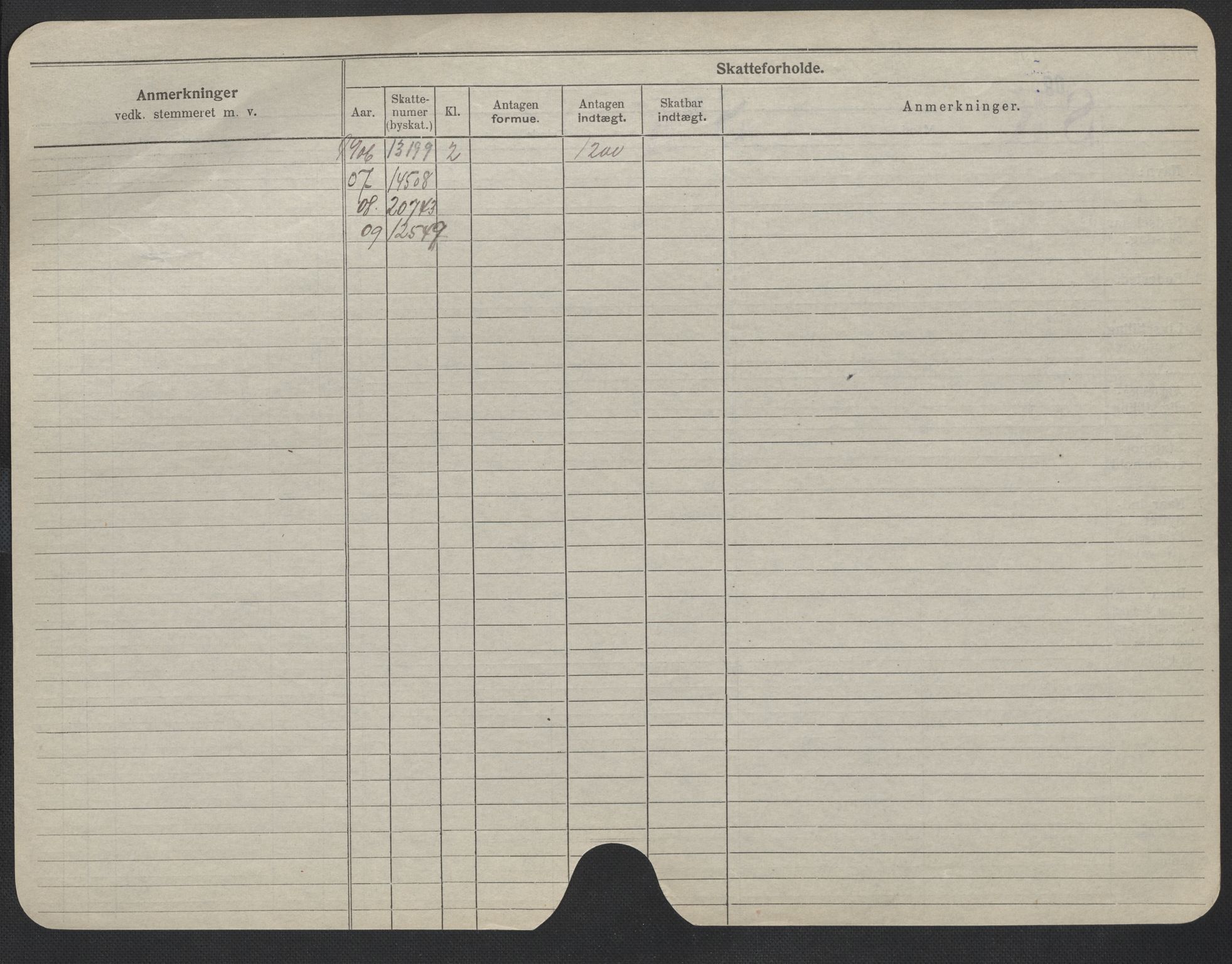 Oslo folkeregister, Registerkort, SAO/A-11715/F/Fa/Fac/L0009: Menn, 1906-1914, s. 275b