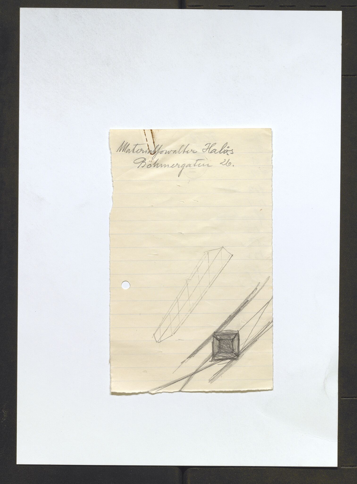 Bergens Museum, AV/SAB-A-17301/13/D/L0002: Korrespondanse , 1928-1940, s. 506