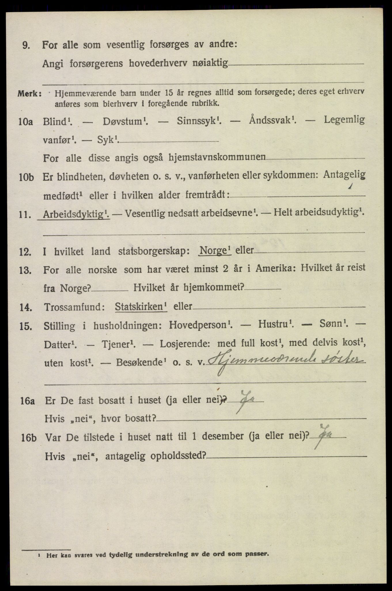 SAH, Folketelling 1920 for 0428 Trysil herred, 1920, s. 3536