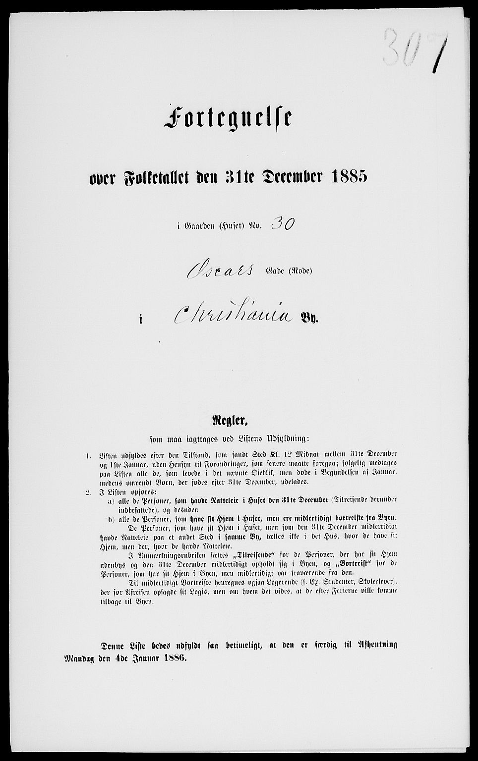 RA, Folketelling 1885 for 0301 Kristiania kjøpstad, 1885, s. 3110