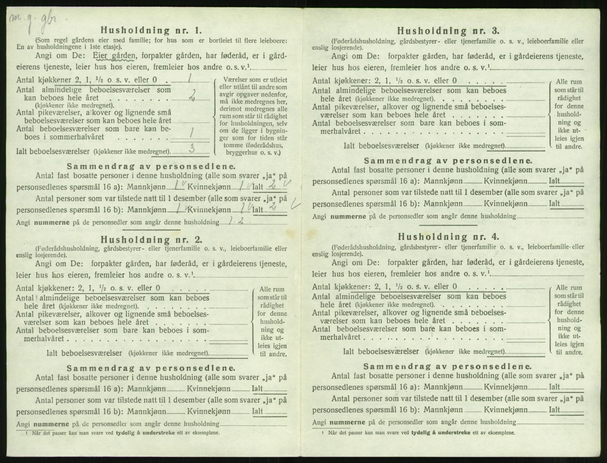 SAT, Folketelling 1920 for 1516 Ulstein herred, 1920, s. 447