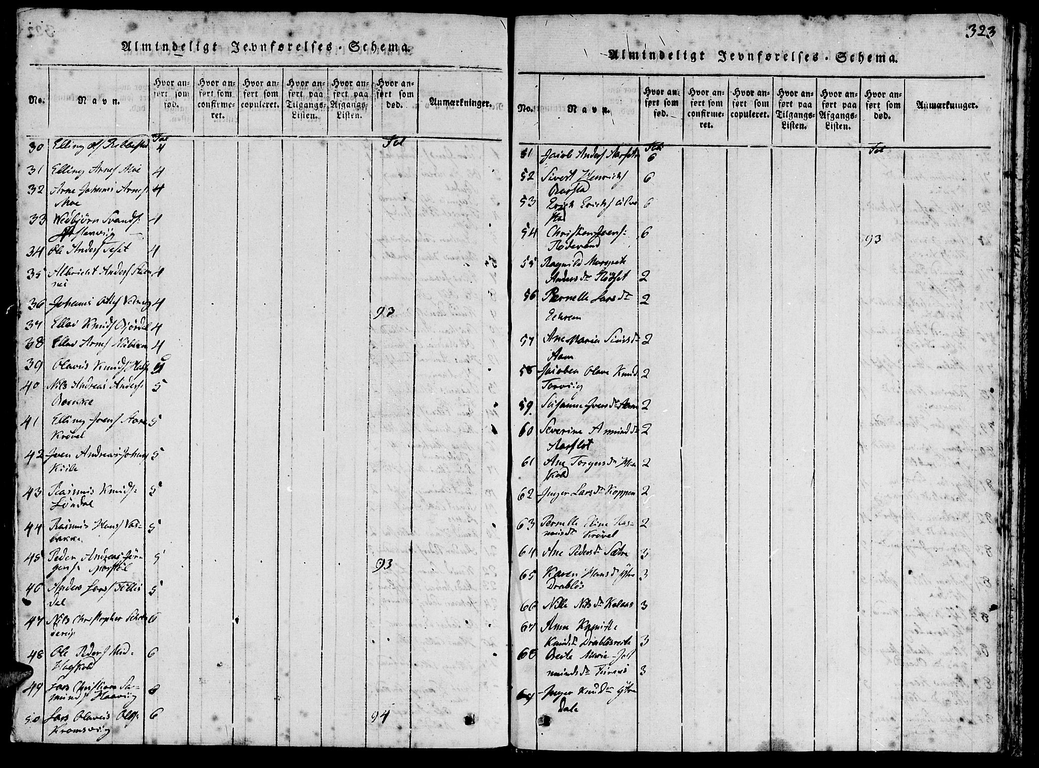 Ministerialprotokoller, klokkerbøker og fødselsregistre - Møre og Romsdal, AV/SAT-A-1454/511/L0138: Ministerialbok nr. 511A05, 1817-1832, s. 323