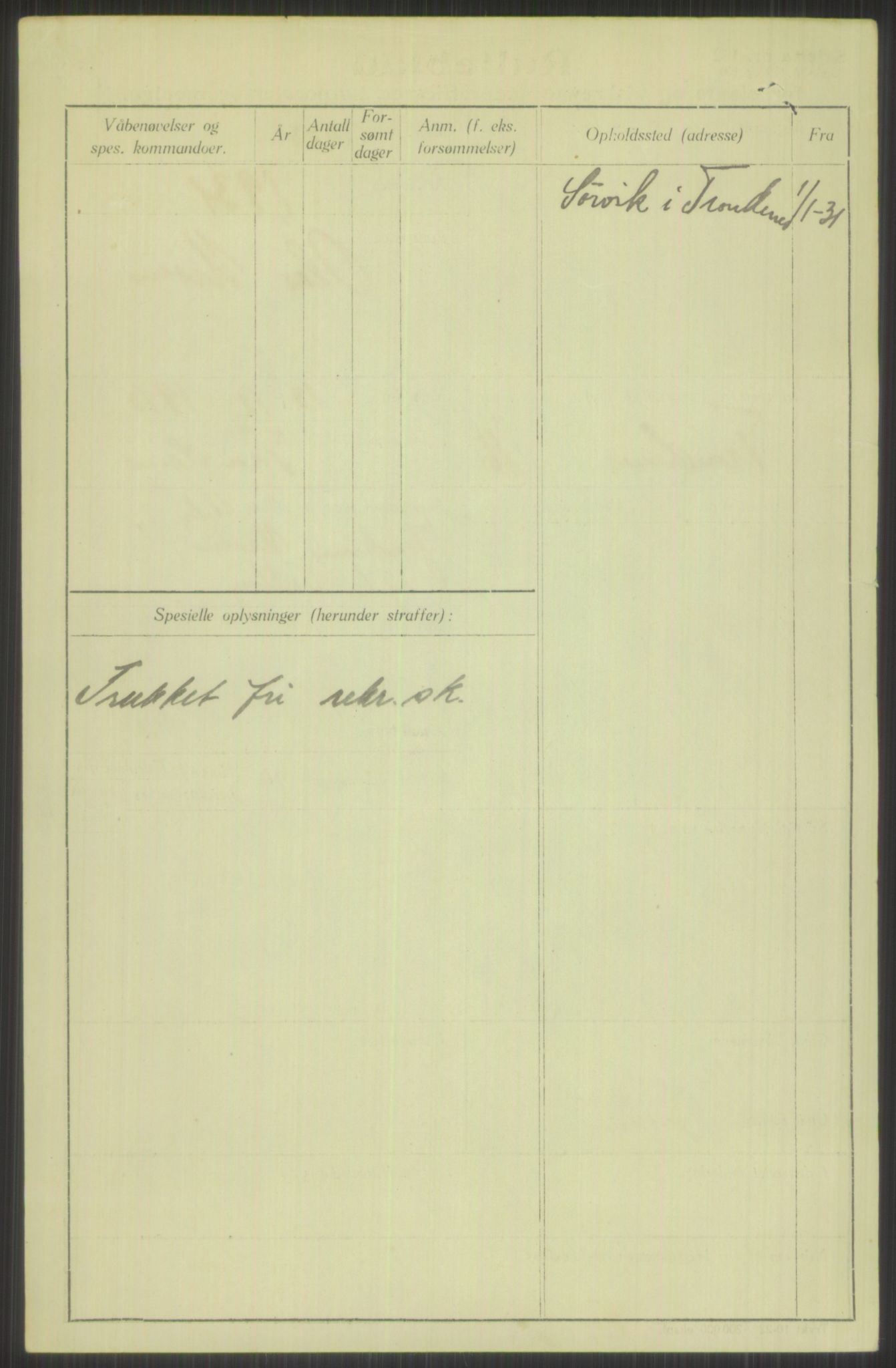 Forsvaret, Troms infanteriregiment nr. 16, AV/RA-RAFA-3146/P/Pa/L0015: Rulleblad for regimentets menige mannskaper, årsklasse 1931, 1931, s. 1164