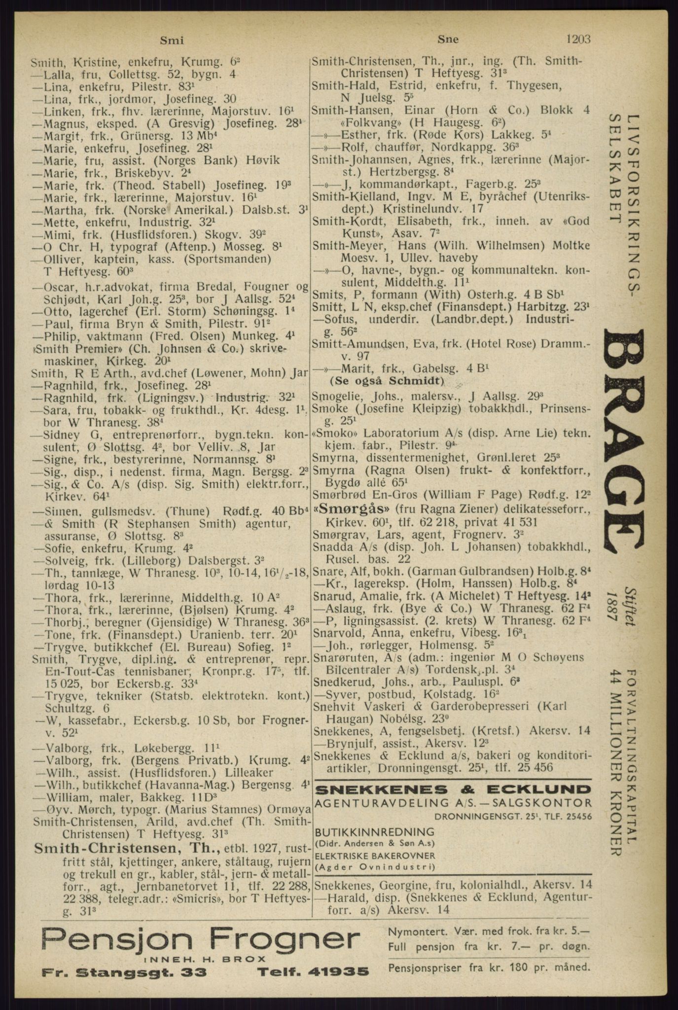 Kristiania/Oslo adressebok, PUBL/-, 1933, s. 1203