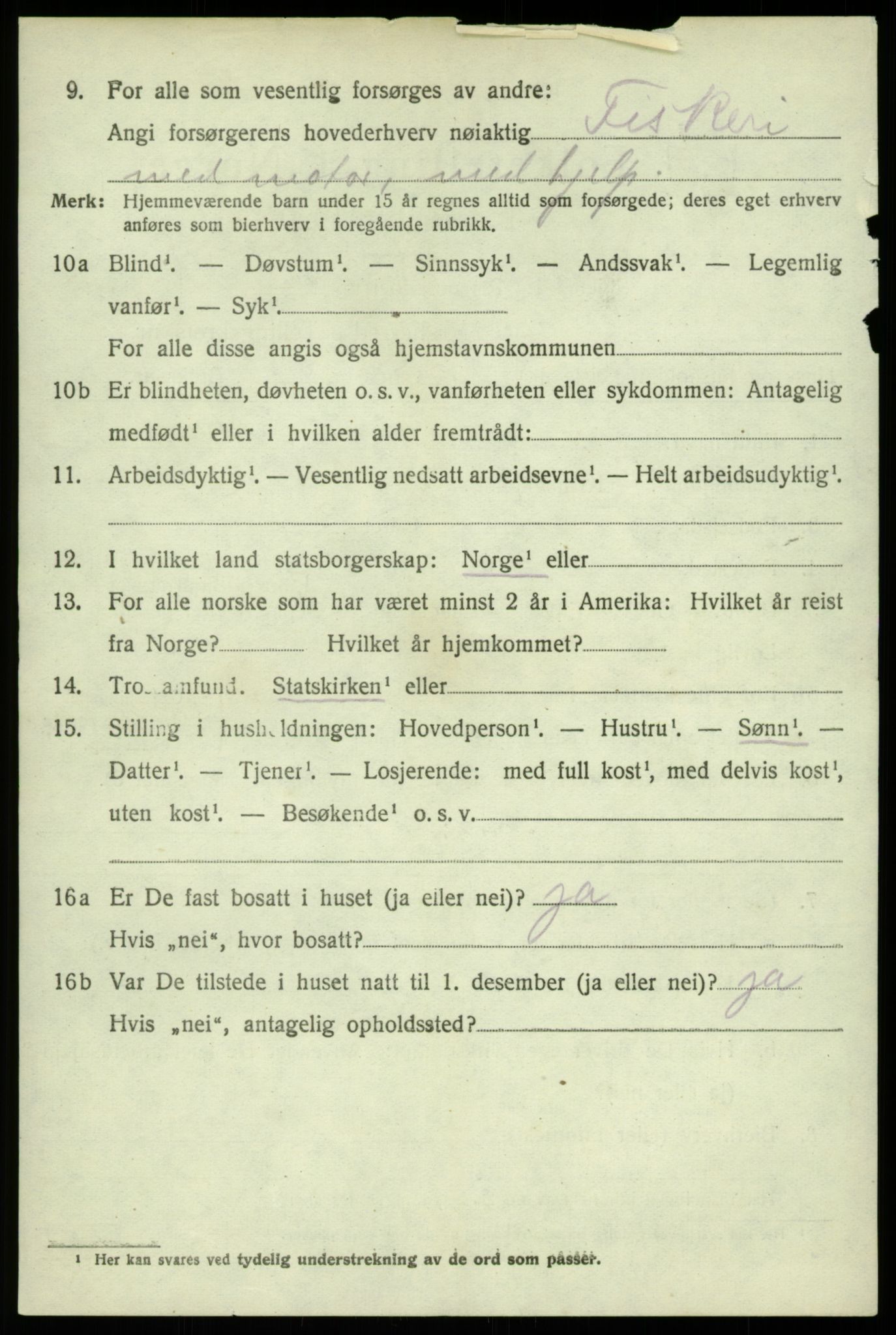 SAB, Folketelling 1920 for 1245 Sund herred, 1920, s. 6042