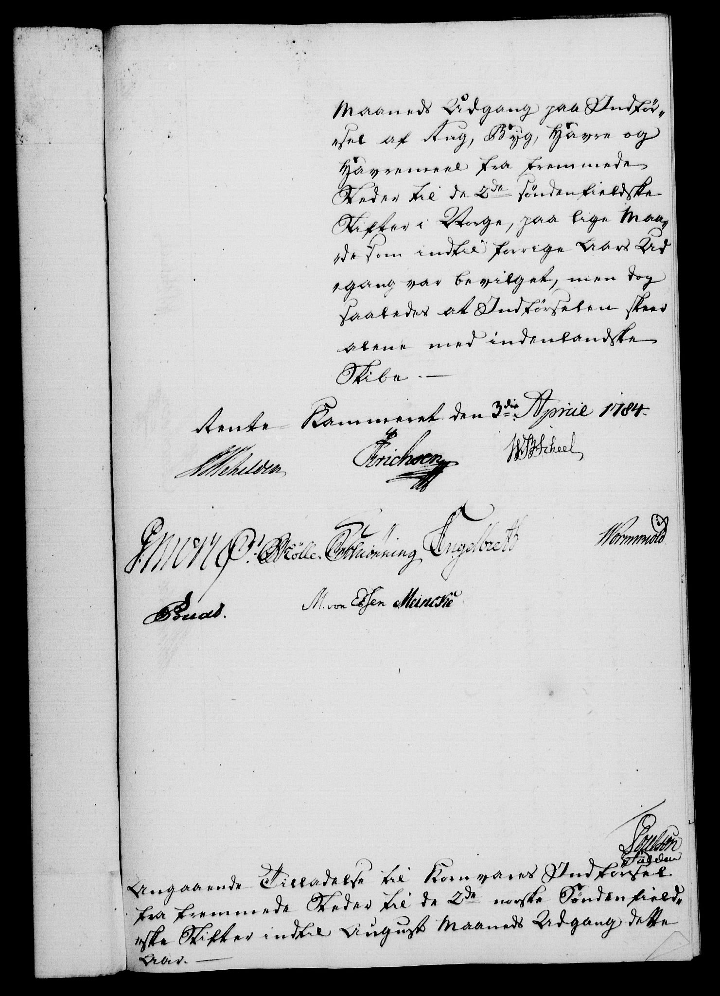 Rentekammeret, Kammerkanselliet, RA/EA-3111/G/Gf/Gfa/L0066: Norsk relasjons- og resolusjonsprotokoll (merket RK 52.66), 1784, s. 317