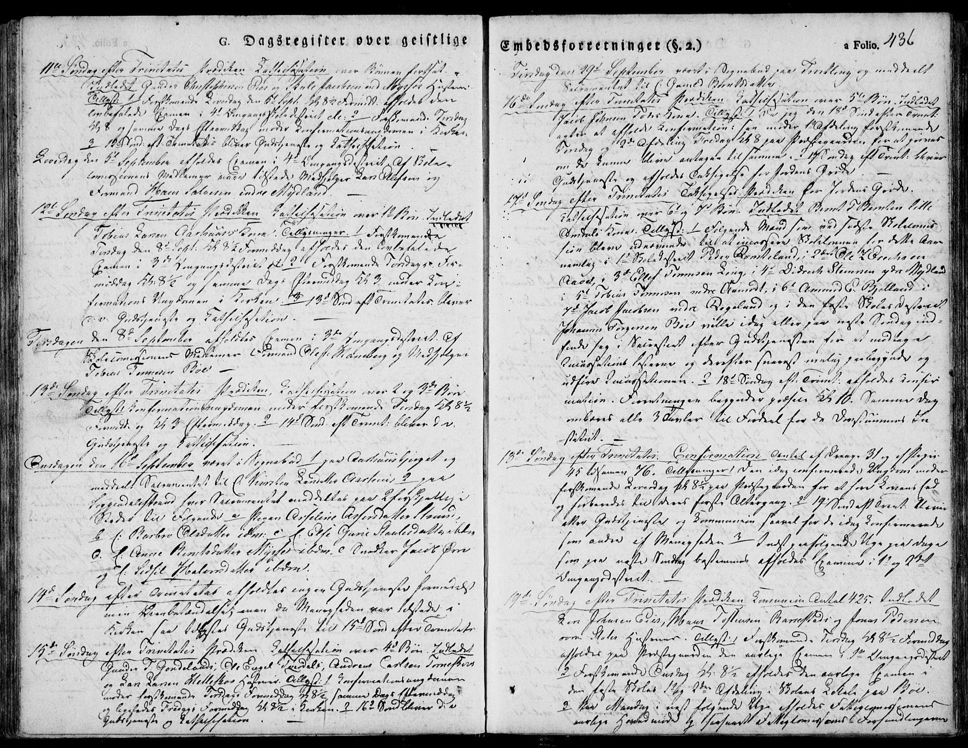 Sokndal sokneprestkontor, AV/SAST-A-101808: Ministerialbok nr. A 7.2, 1826-1842, s. 436