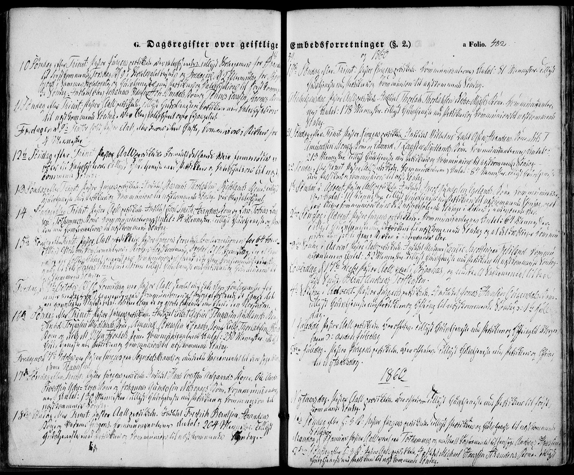 Sokndal sokneprestkontor, SAST/A-101808: Ministerialbok nr. A 9, 1857-1874, s. 482