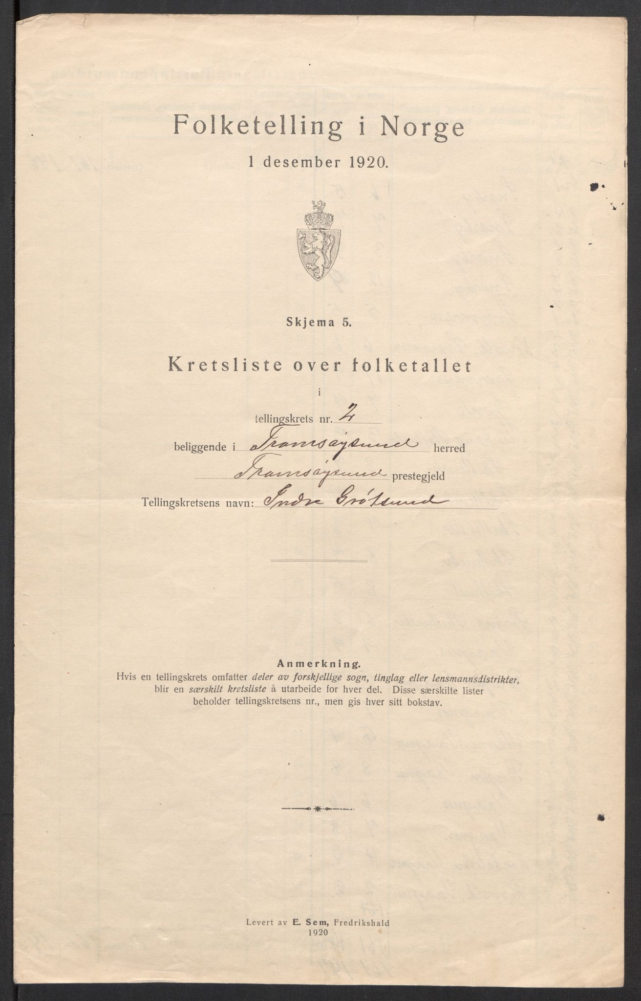 SATØ, Folketelling 1920 for 1934 Tromsøysund herred, 1920, s. 10