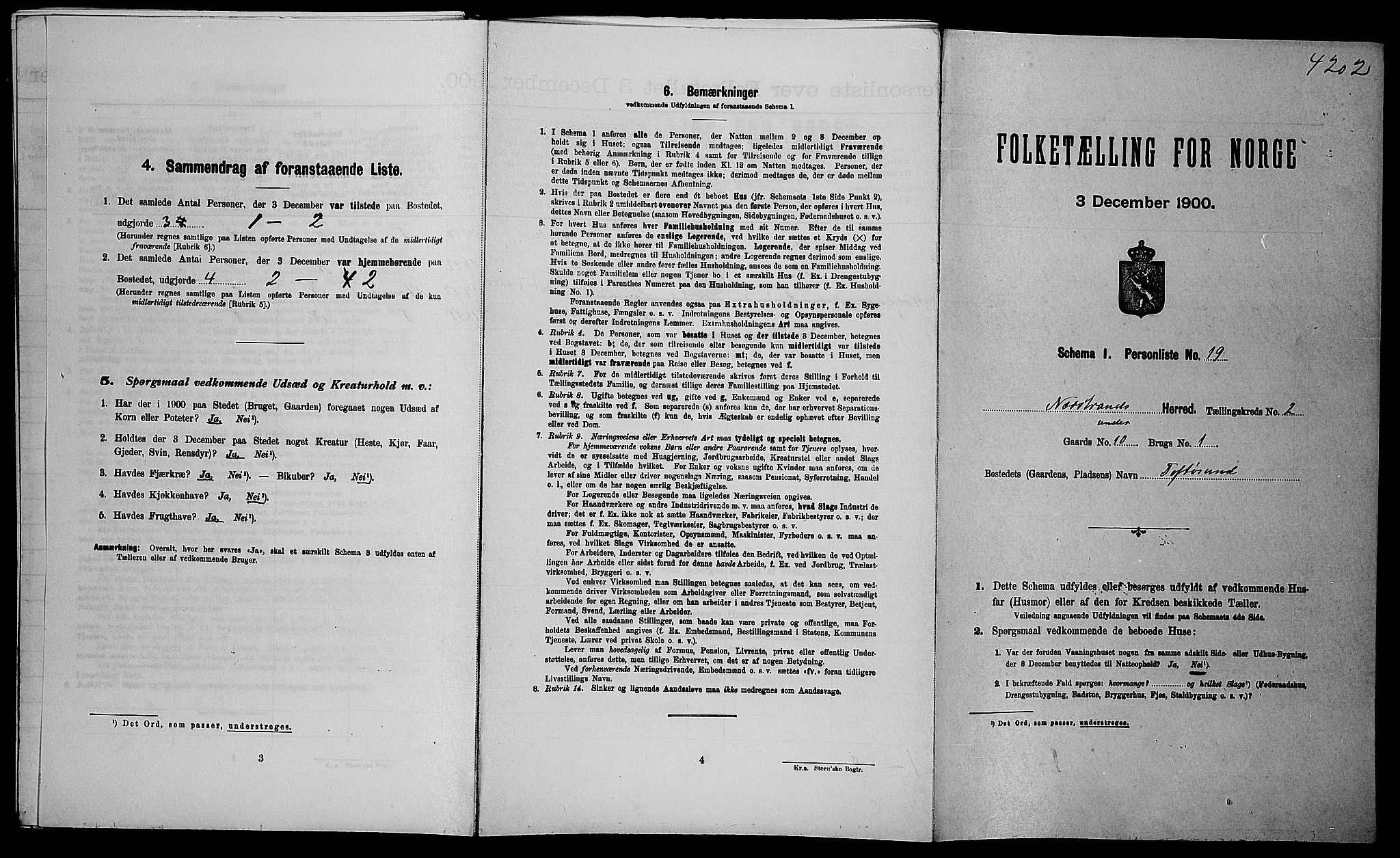 SAST, Folketelling 1900 for 1139 Nedstrand herred, 1900, s. 140